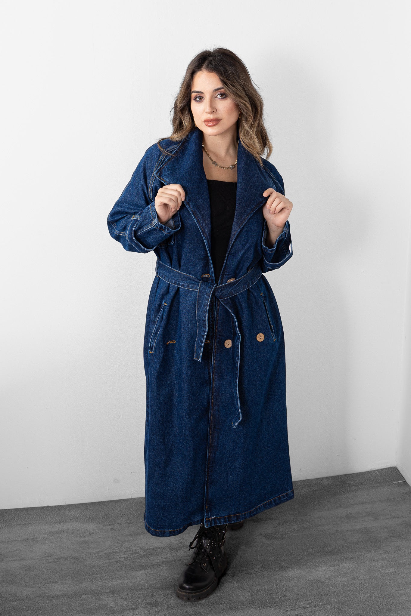The Deep Indigo Coat