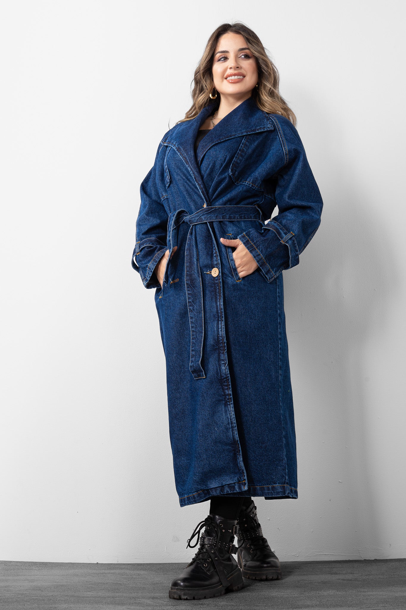 The Deep Indigo Coat