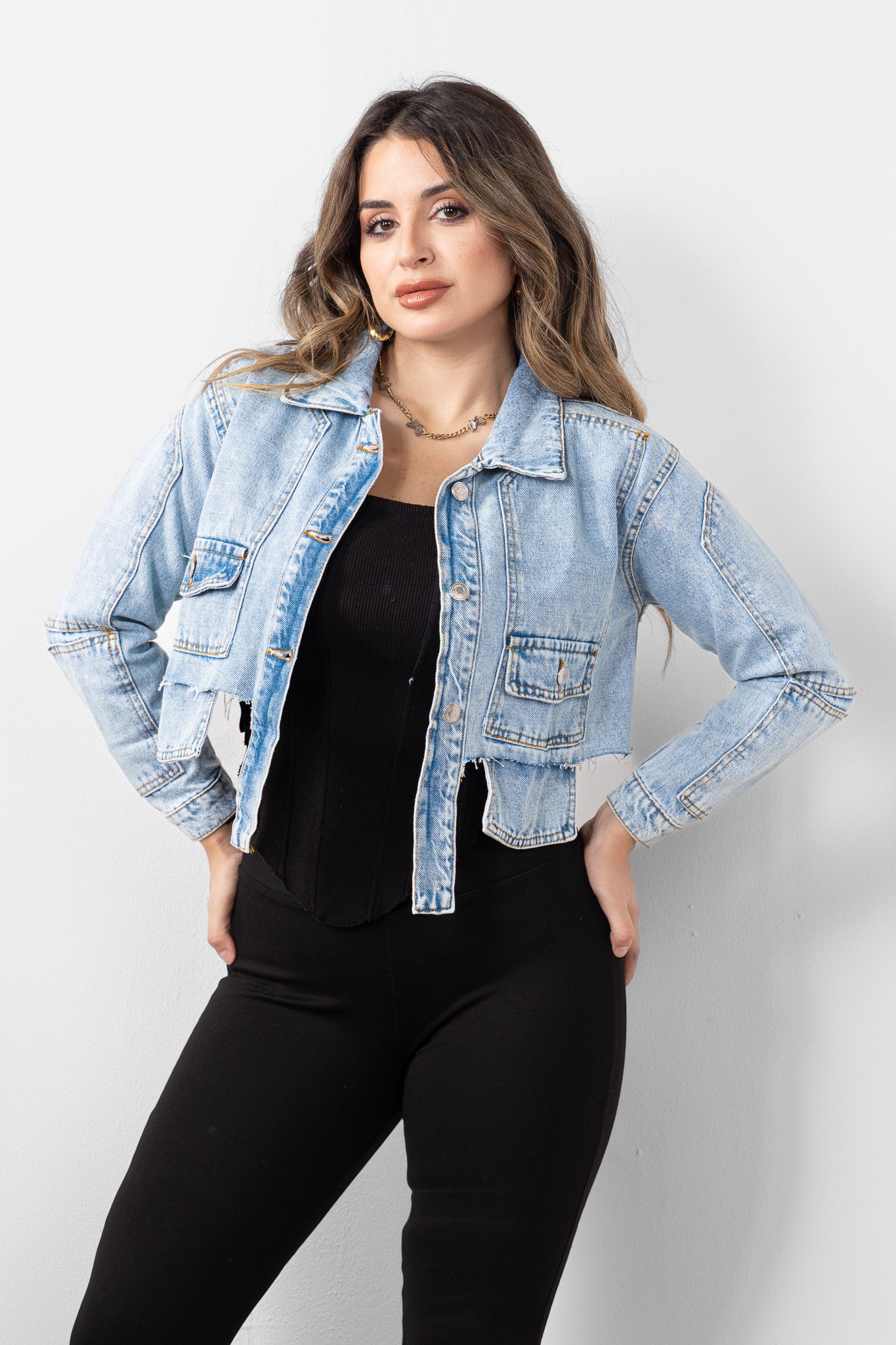 The light-Blue Cargo Crop