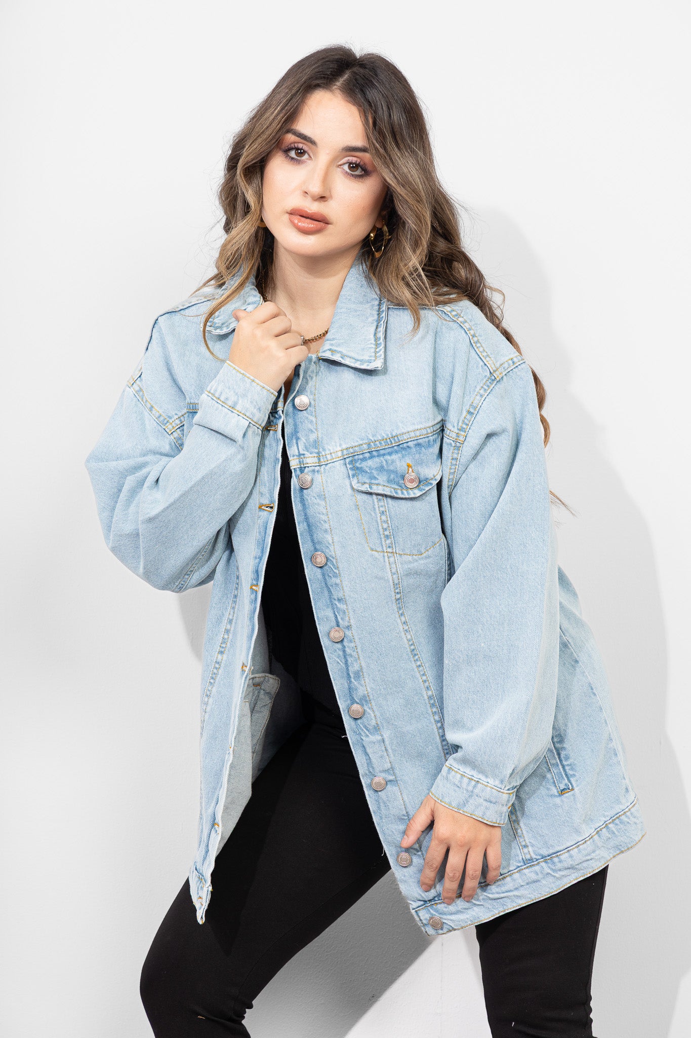 The Oversized Light-Wash Jacket