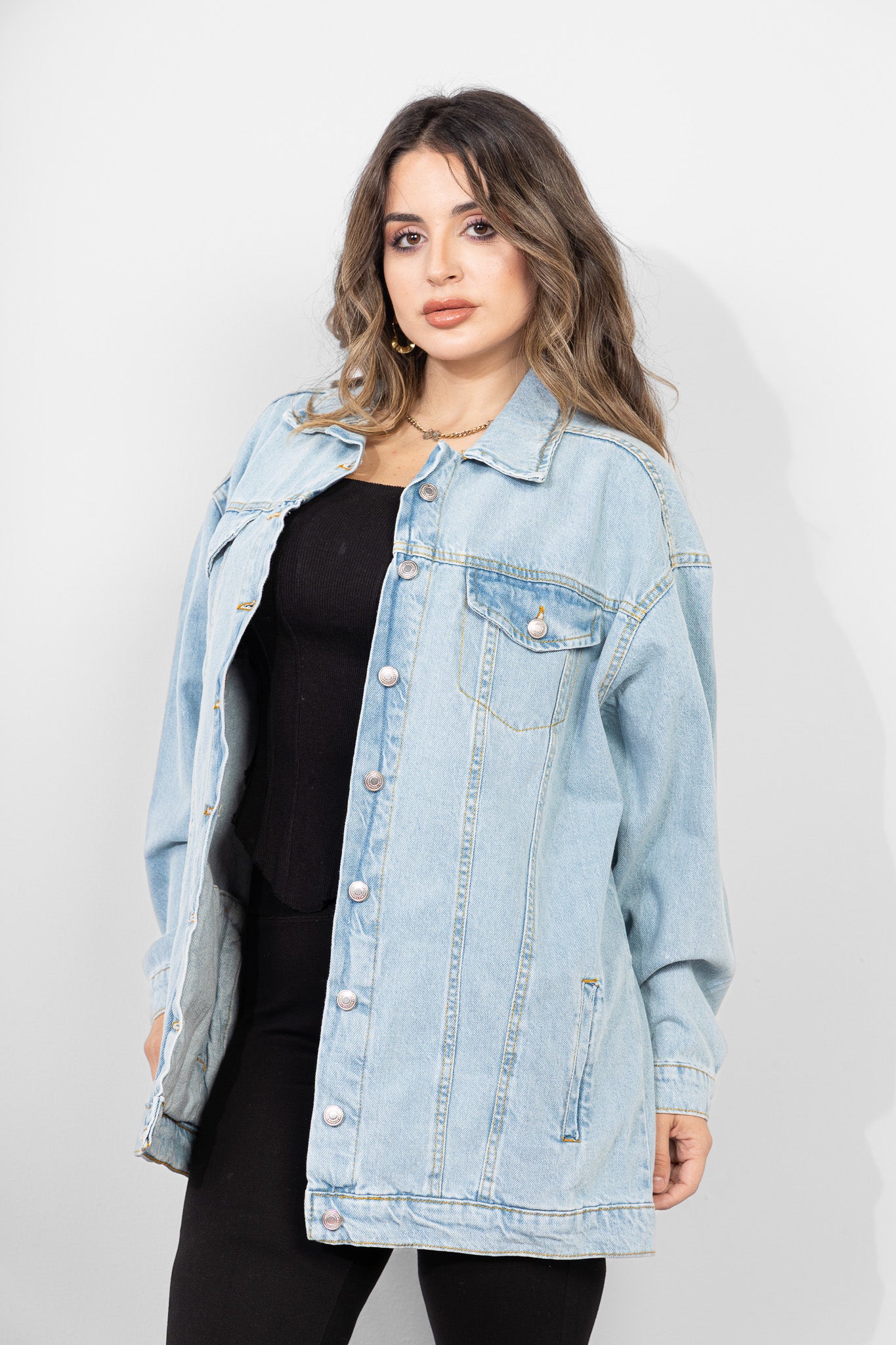 The Oversized Light-Wash Jacket
