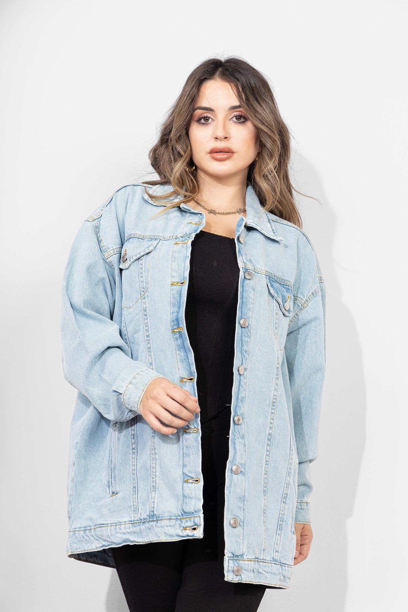The Oversized Light-Wash Jacket