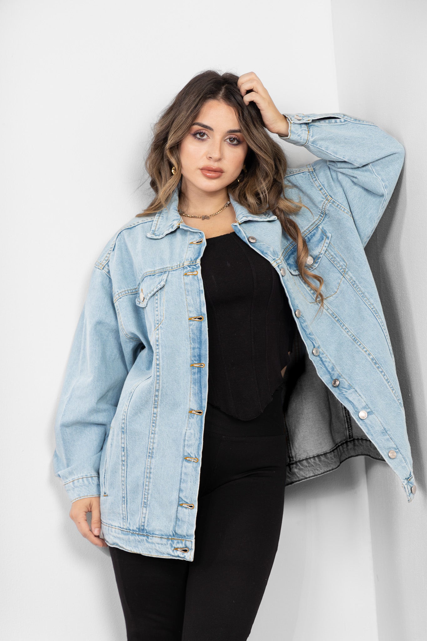 The Oversized Light-Wash Jacket
