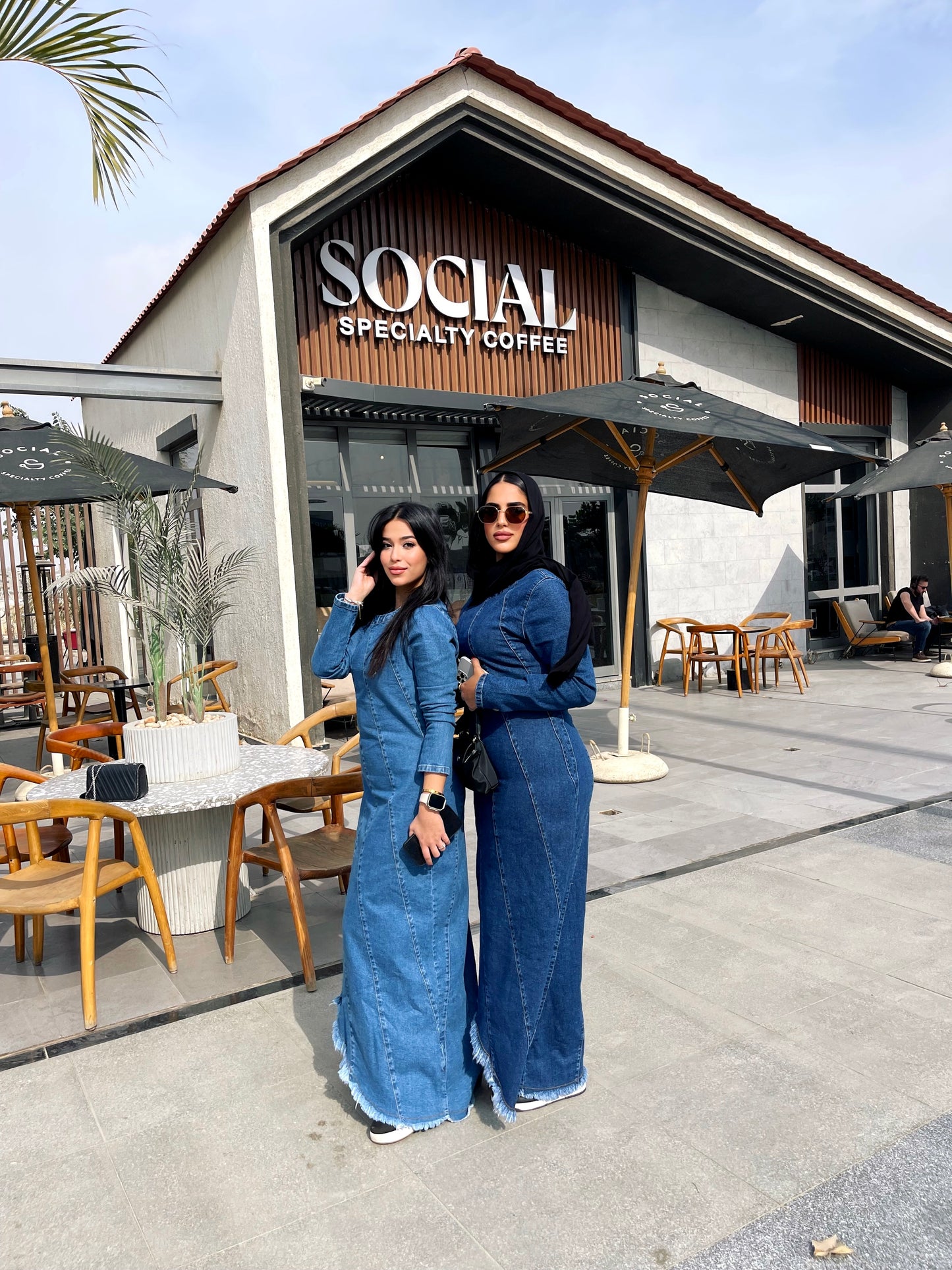 Jeans Dress in dark blue