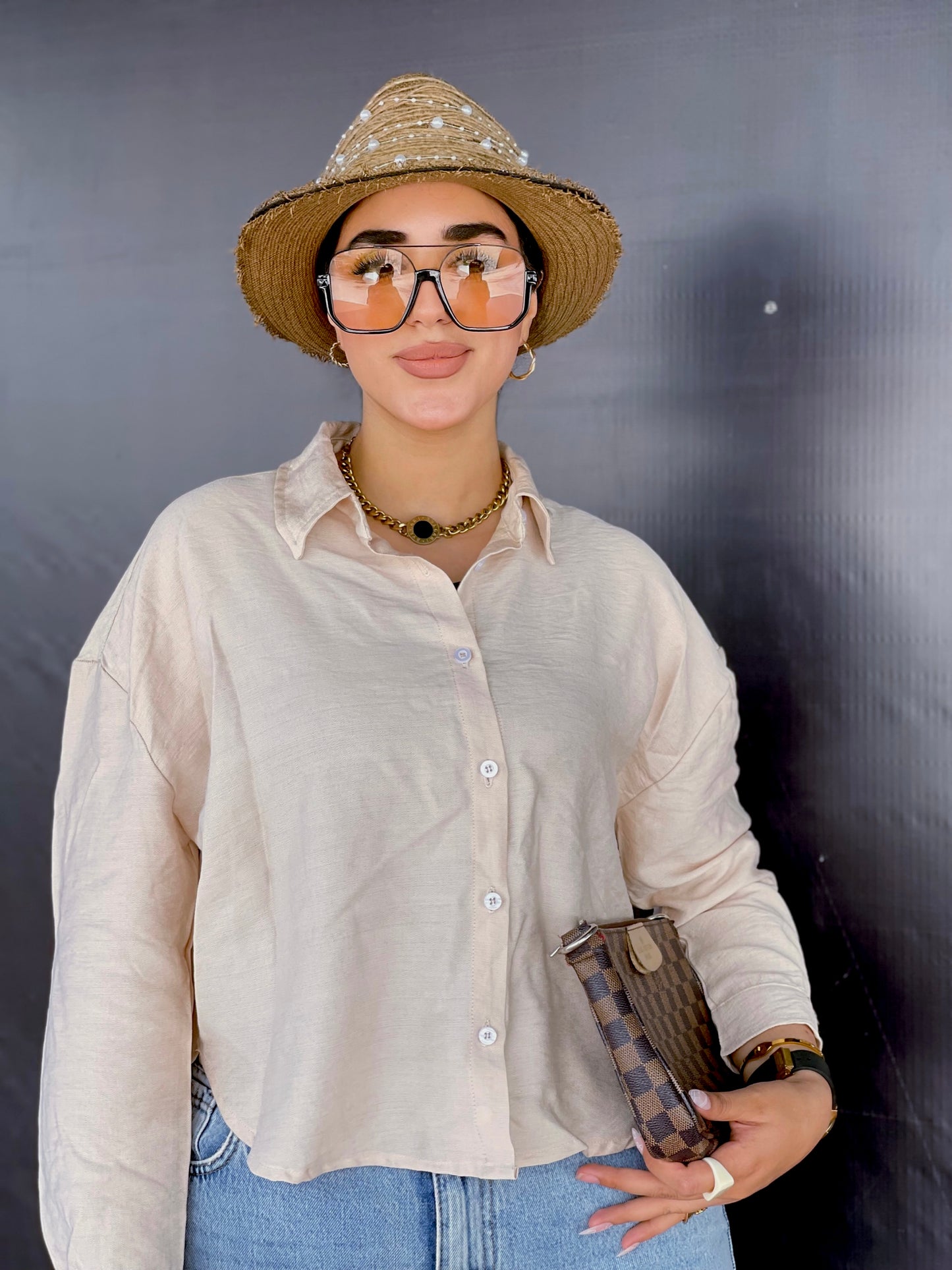 Cropped Linen Shirts