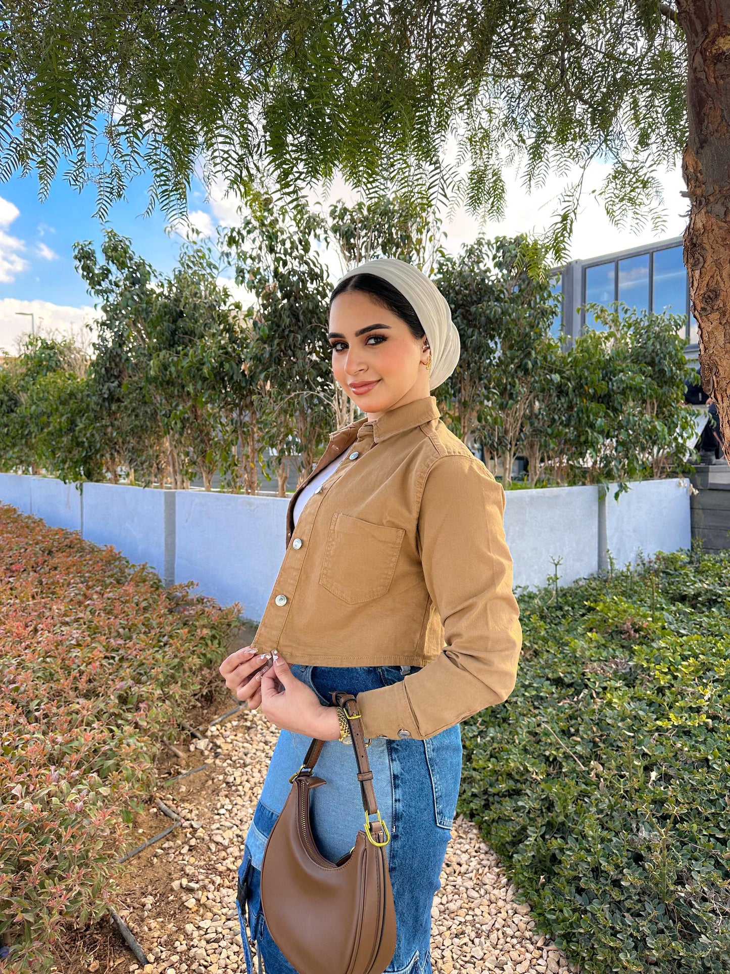 Gabardine Cropped jacket