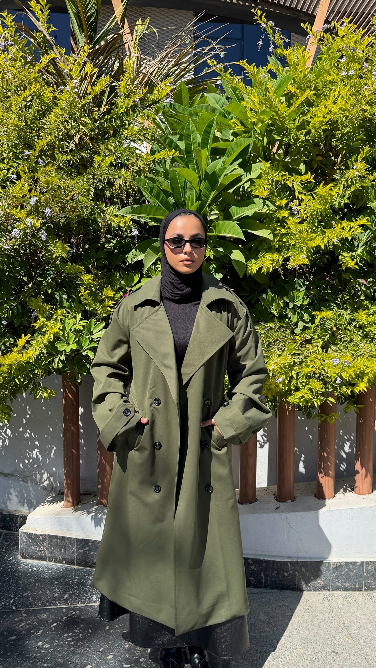 The City Coat In Dark Green