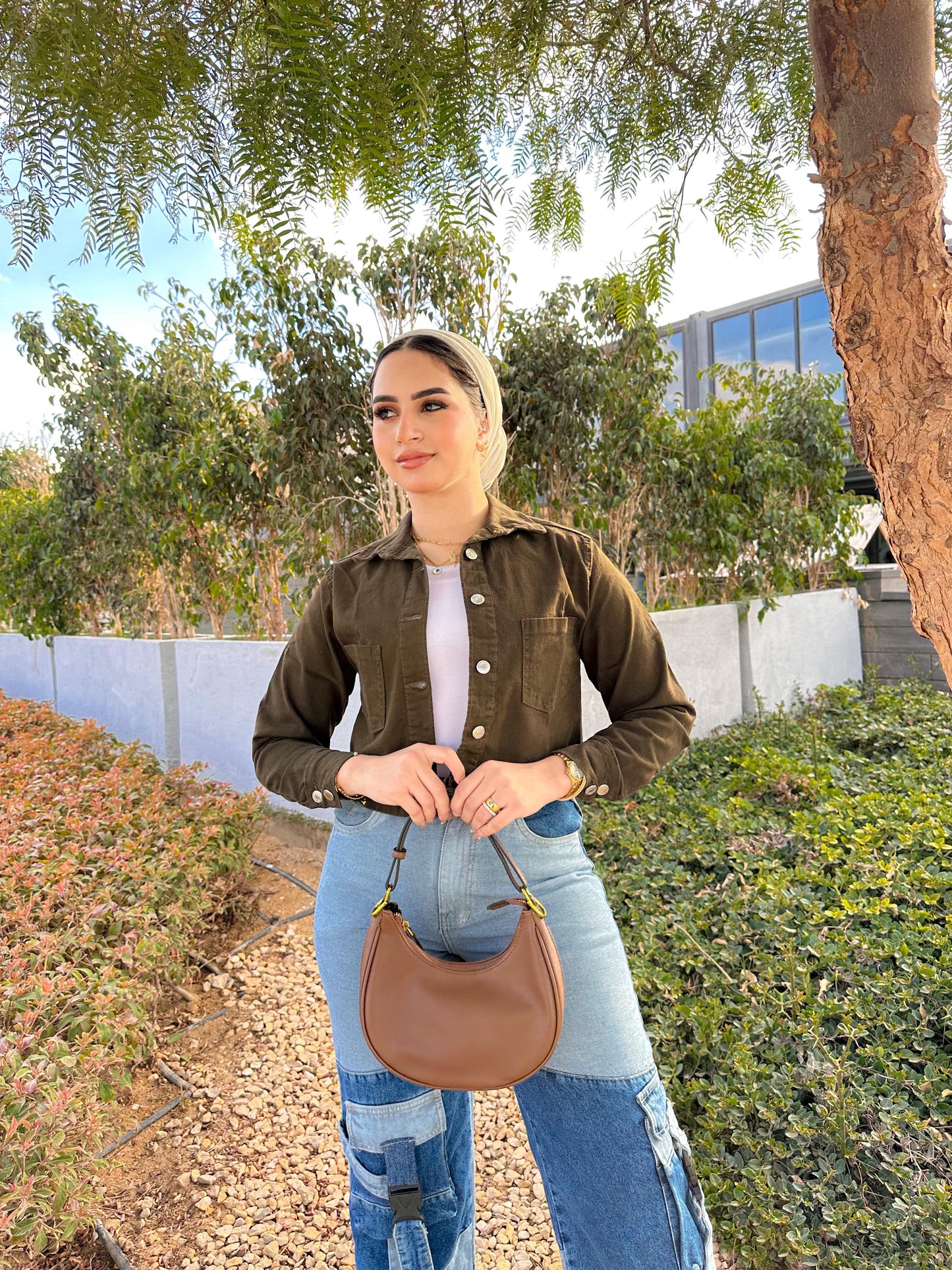 Gabardine Cropped jacket