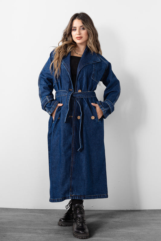 The Deep Indigo Coat