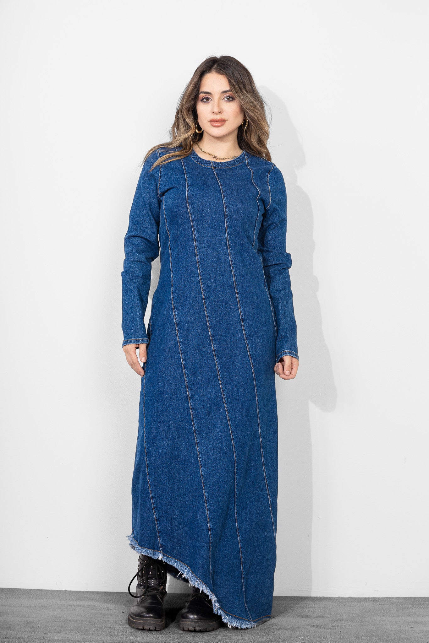 Jeans Dress in dark blue