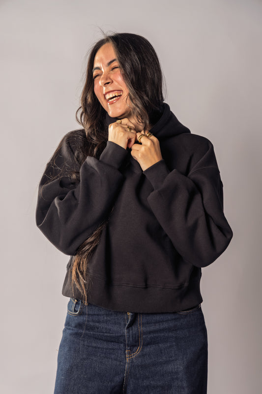 Essential Black Hoodie