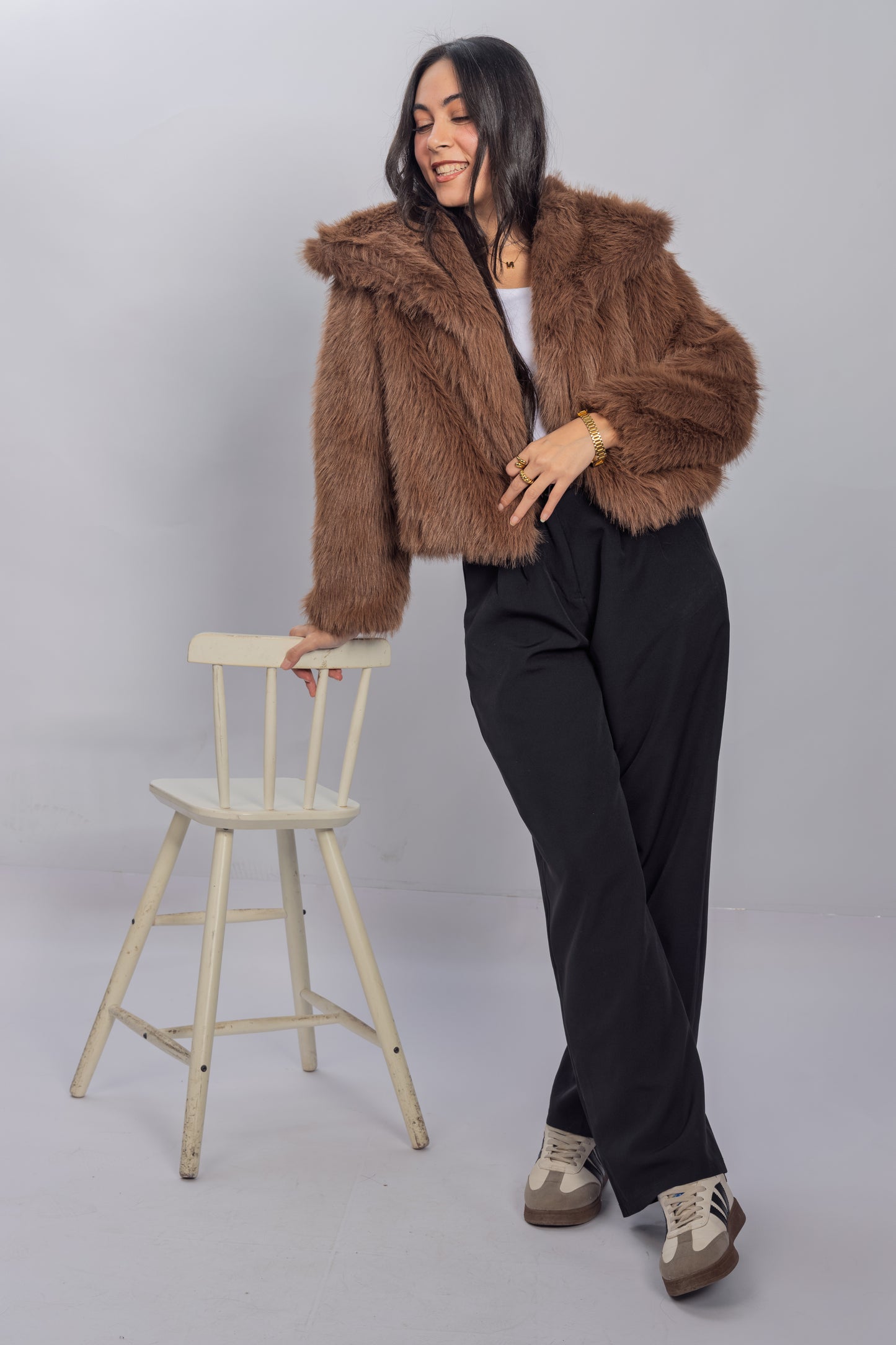 Mocha Faux Fur Jacket