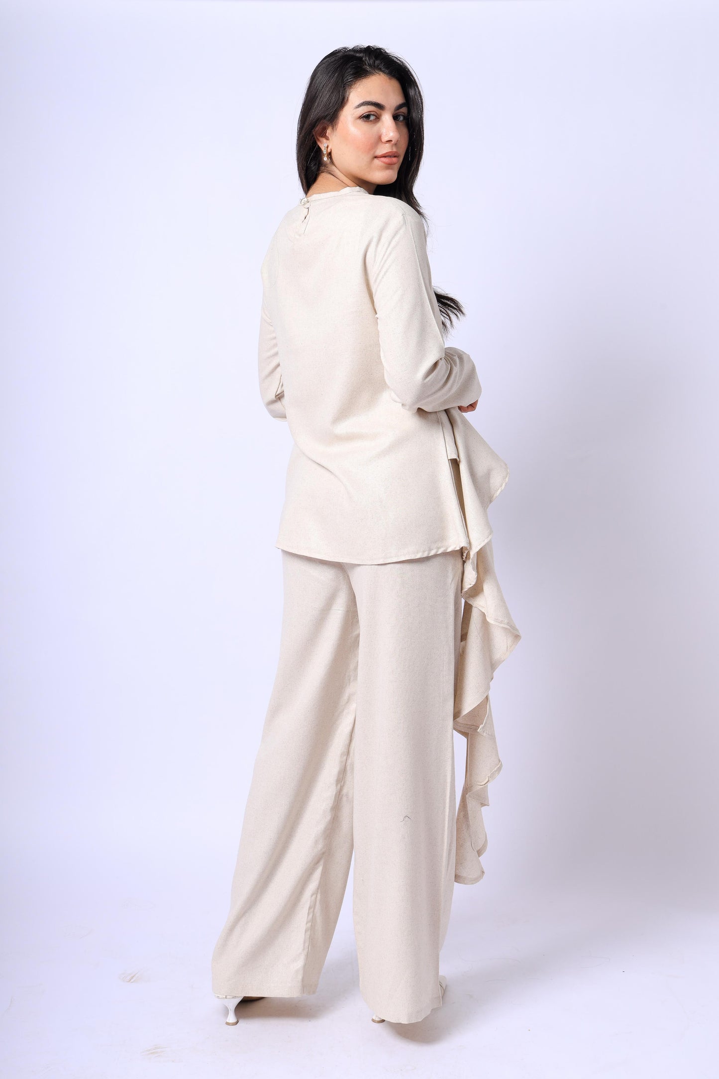 Ivory Soft Drape pants