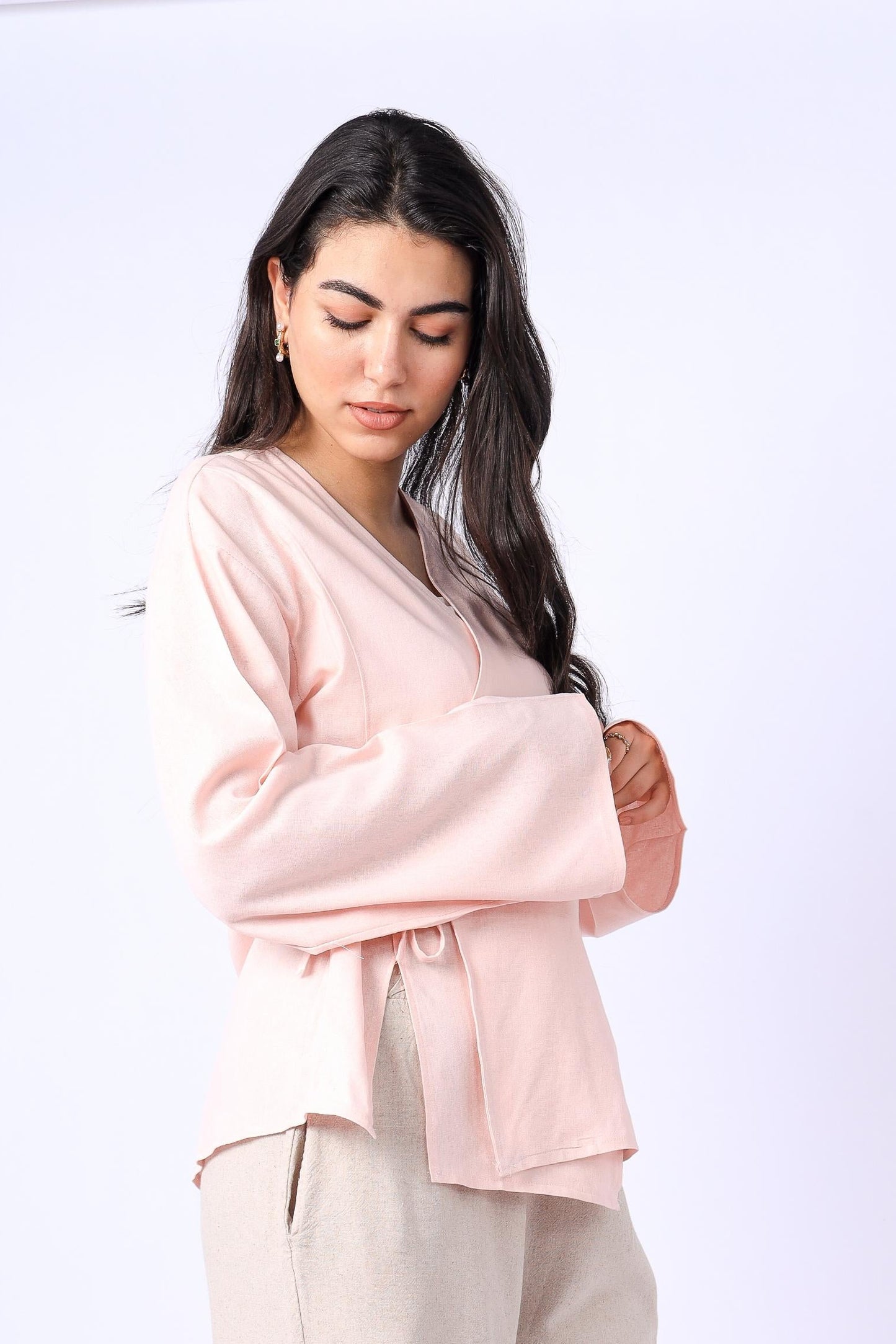 Wrap Top In Pink