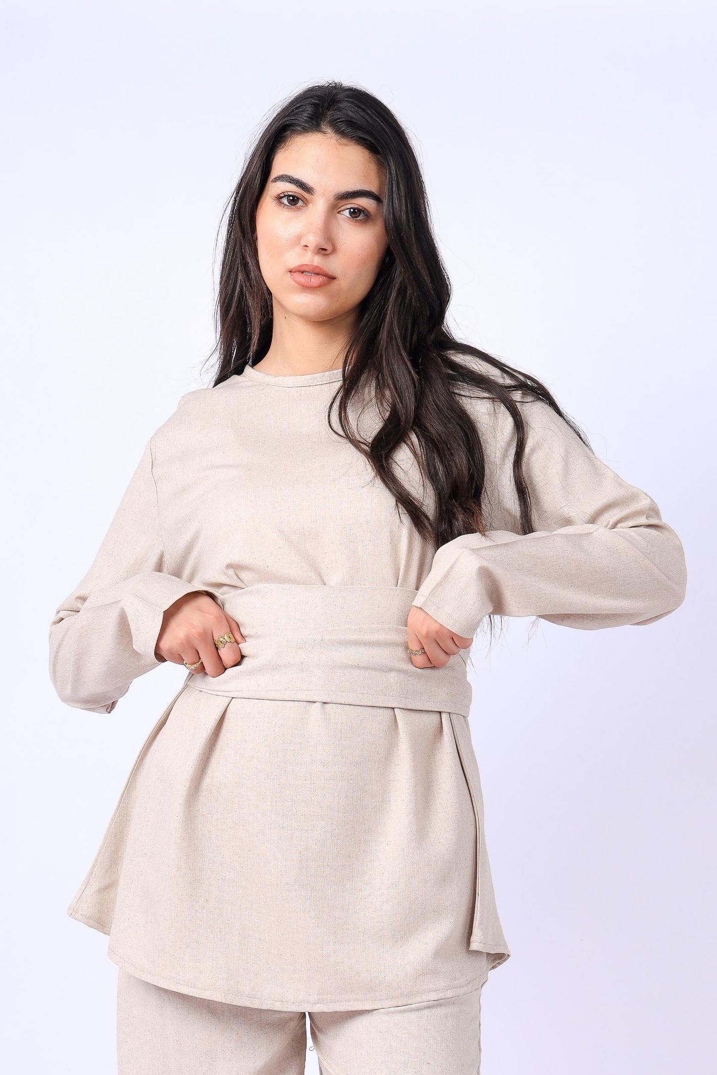 Wrapped in Neutral Top