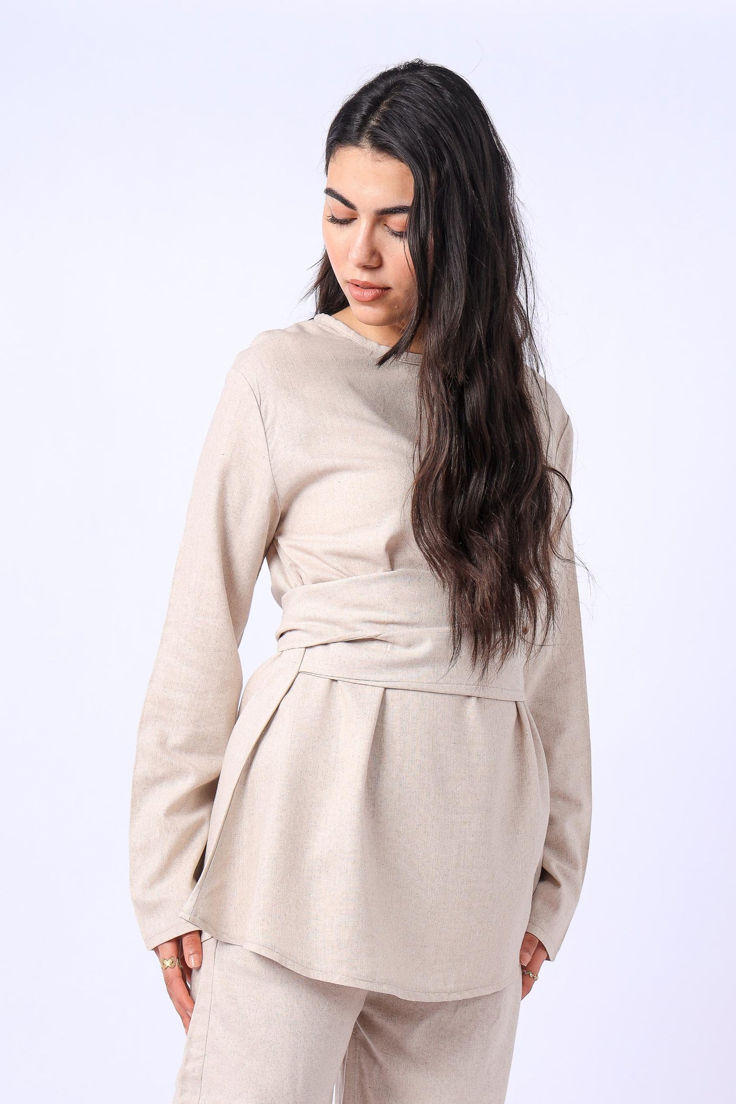 Wrapped in Neutral Top