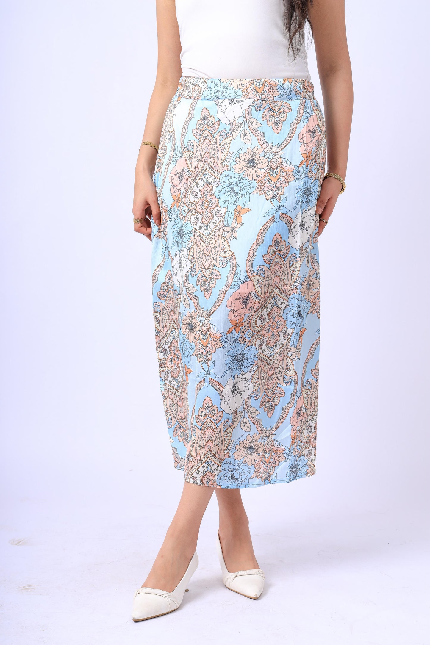 Satin skirt