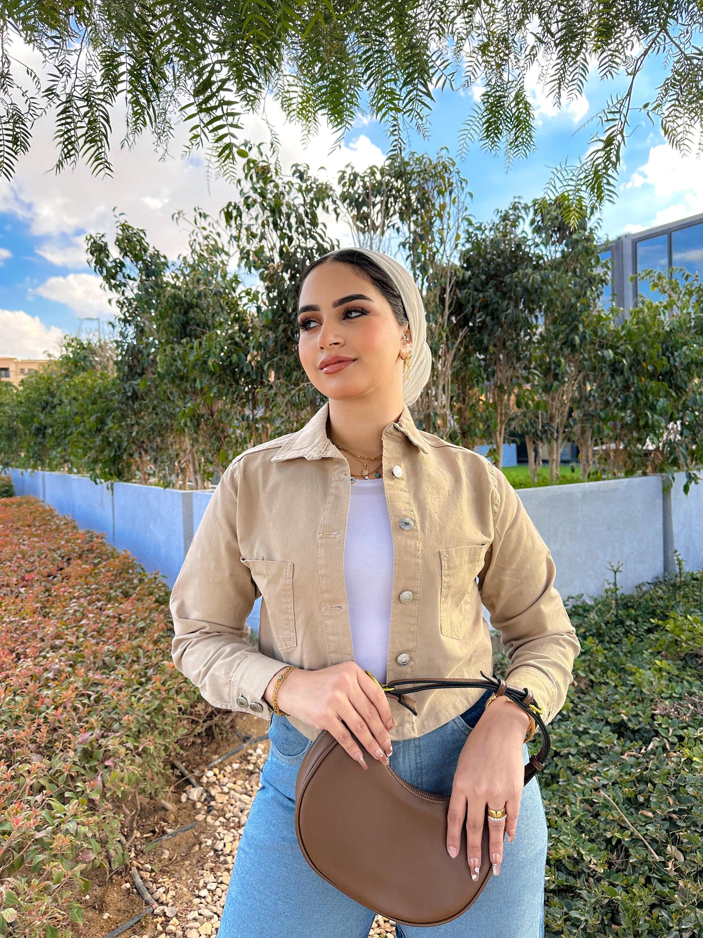 Gabardine Cropped jacket