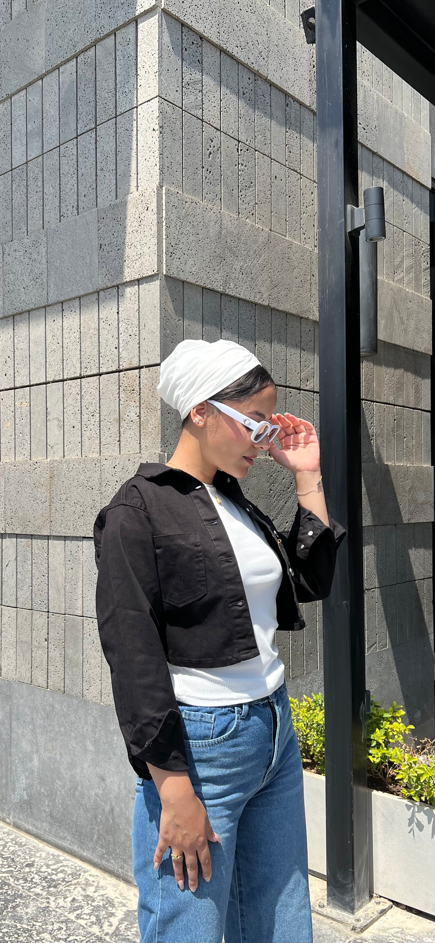 Gabardine Cropped jacket