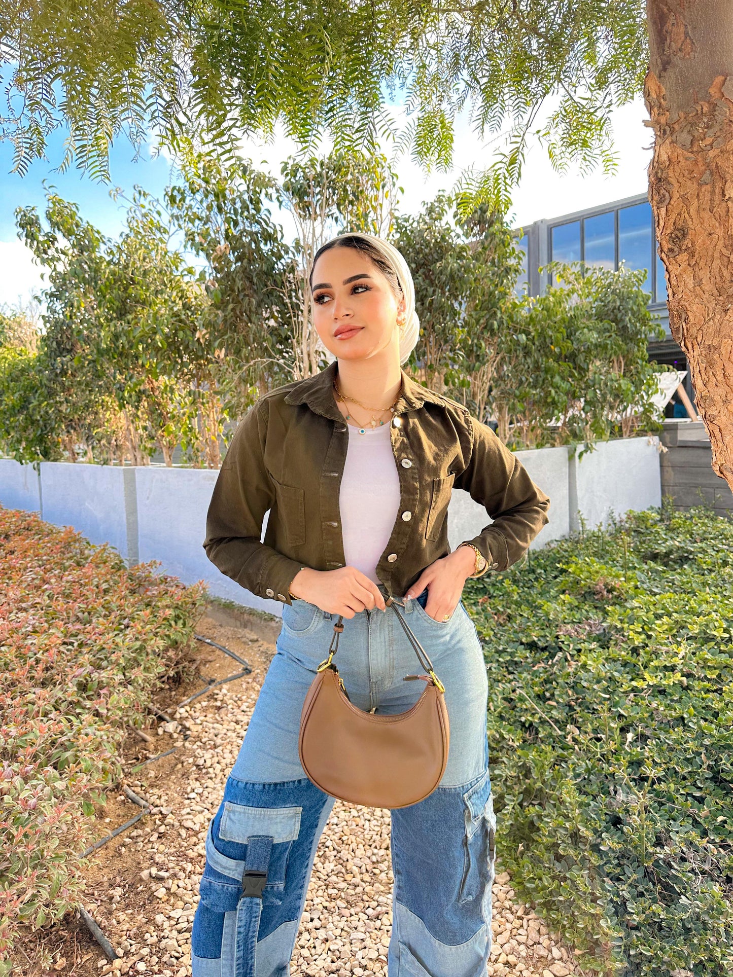 Gabardine Cropped jacket