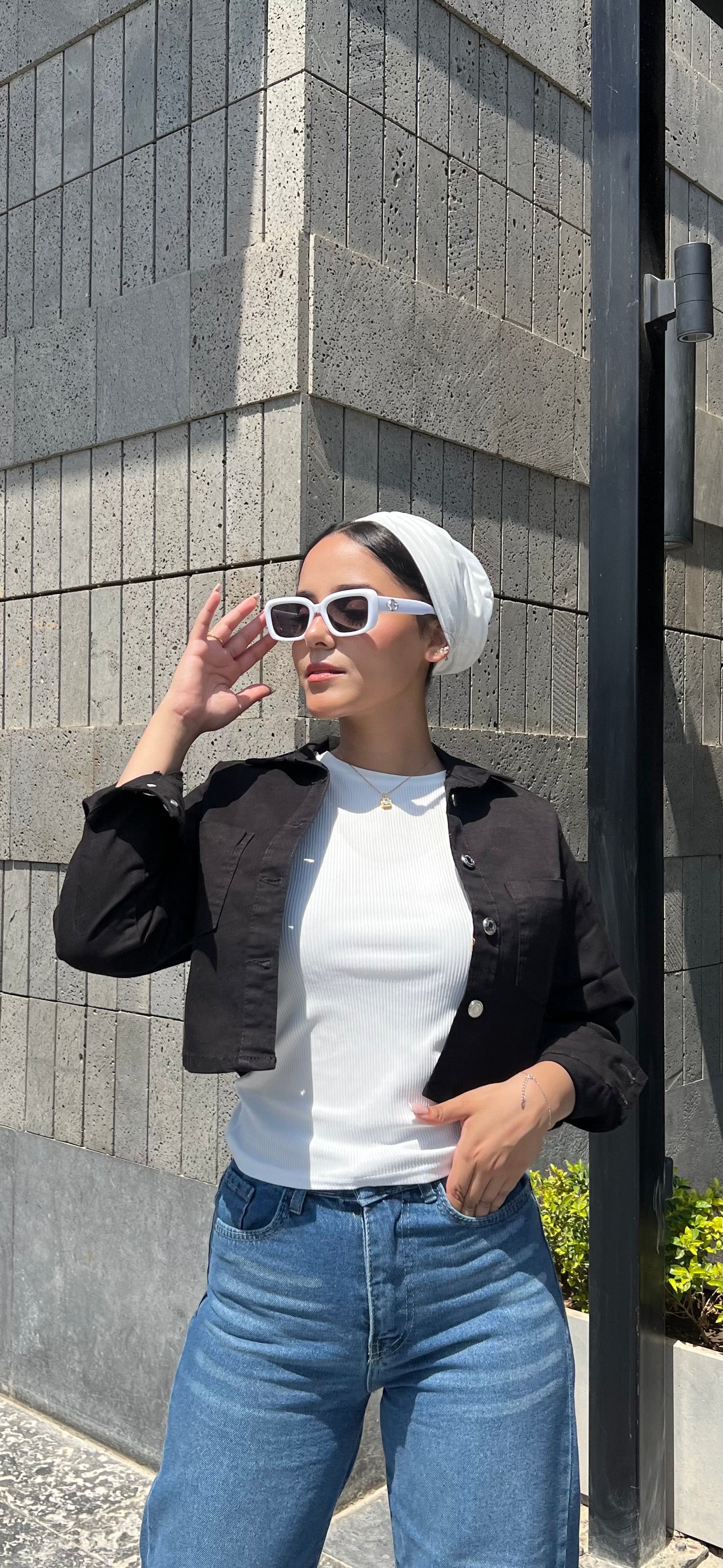 Gabardine Cropped jacket