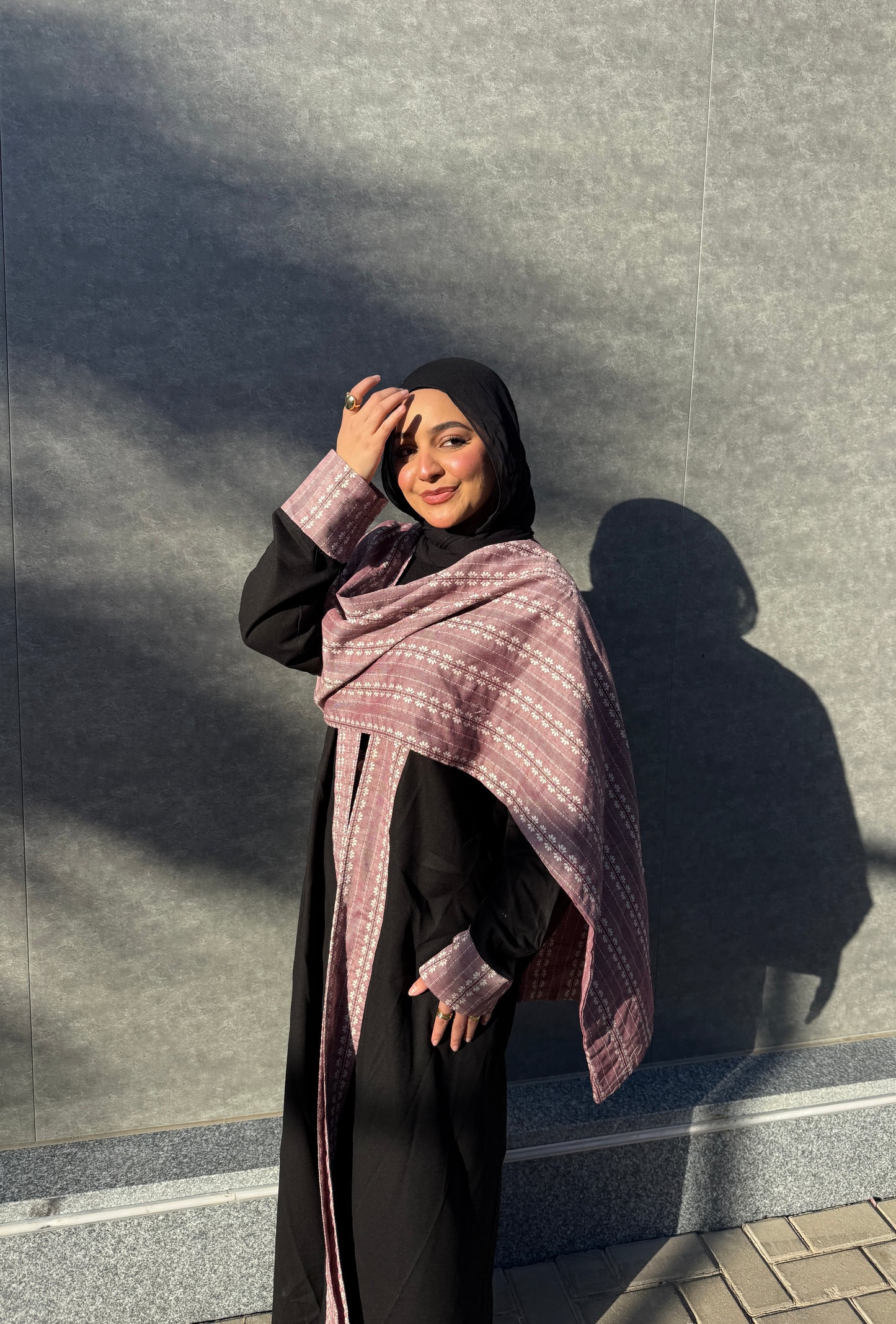 Embroidered Black Kaftan
