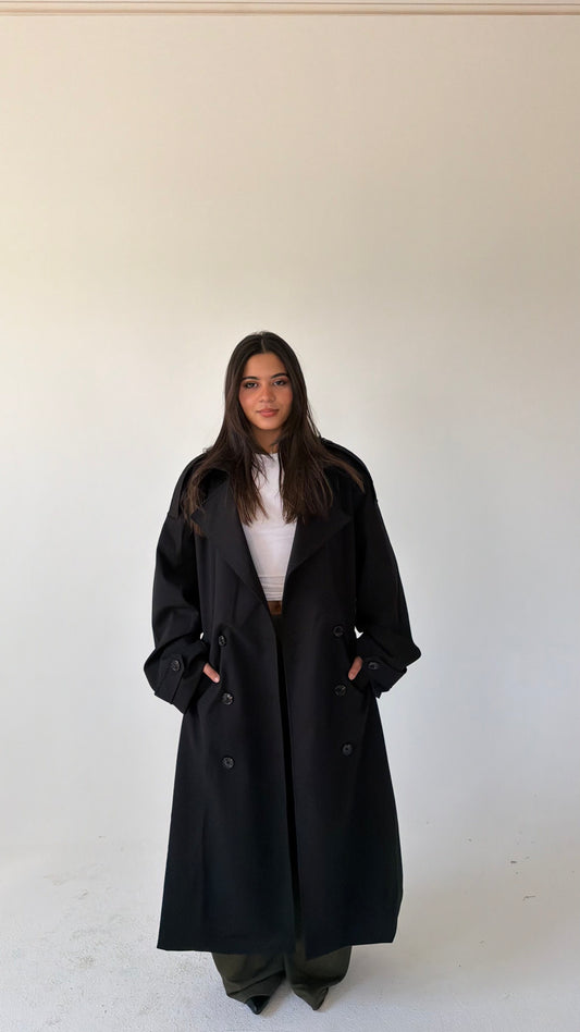 The City Coat In Black