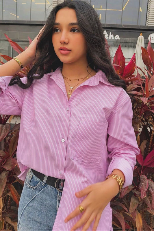 Soft Sunday Pinstriped Shirt