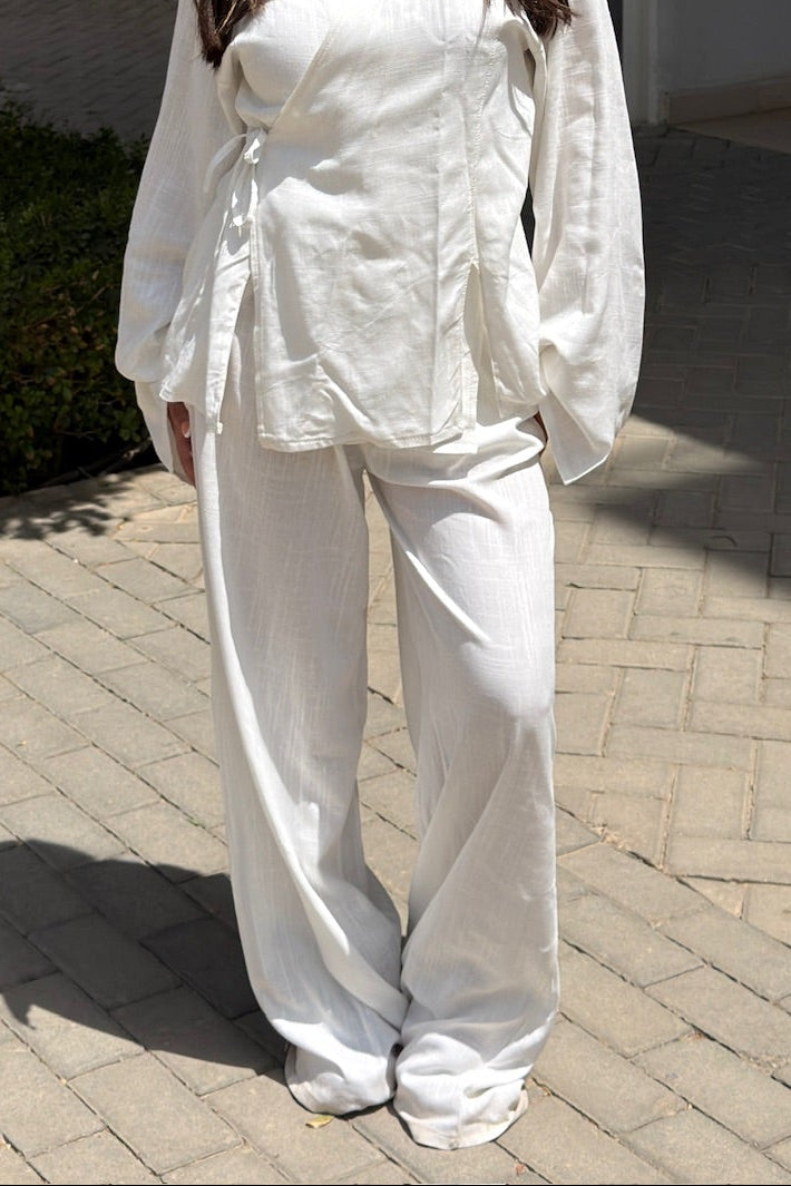 Wrap Top In White
