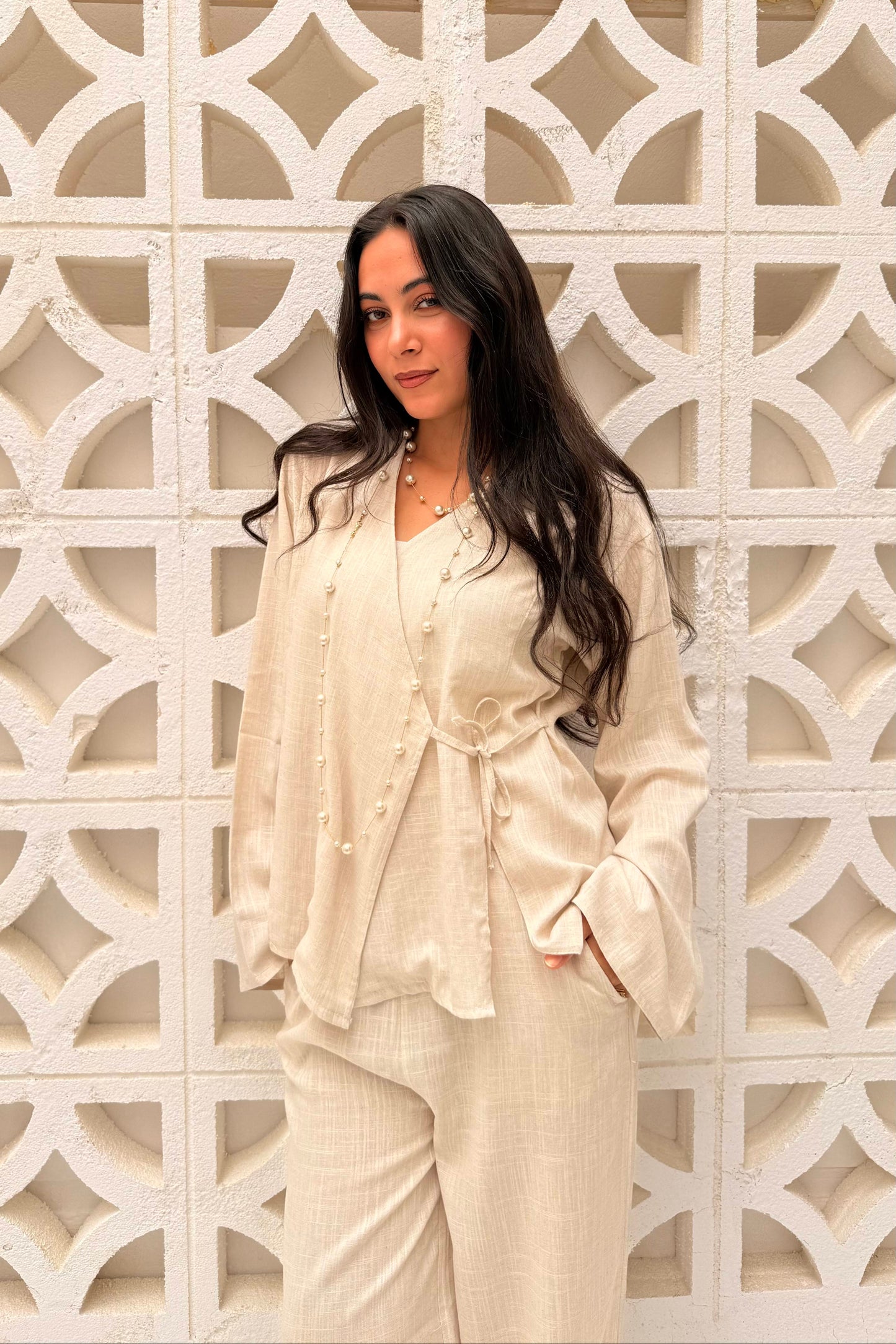 Wrap Top In Cream