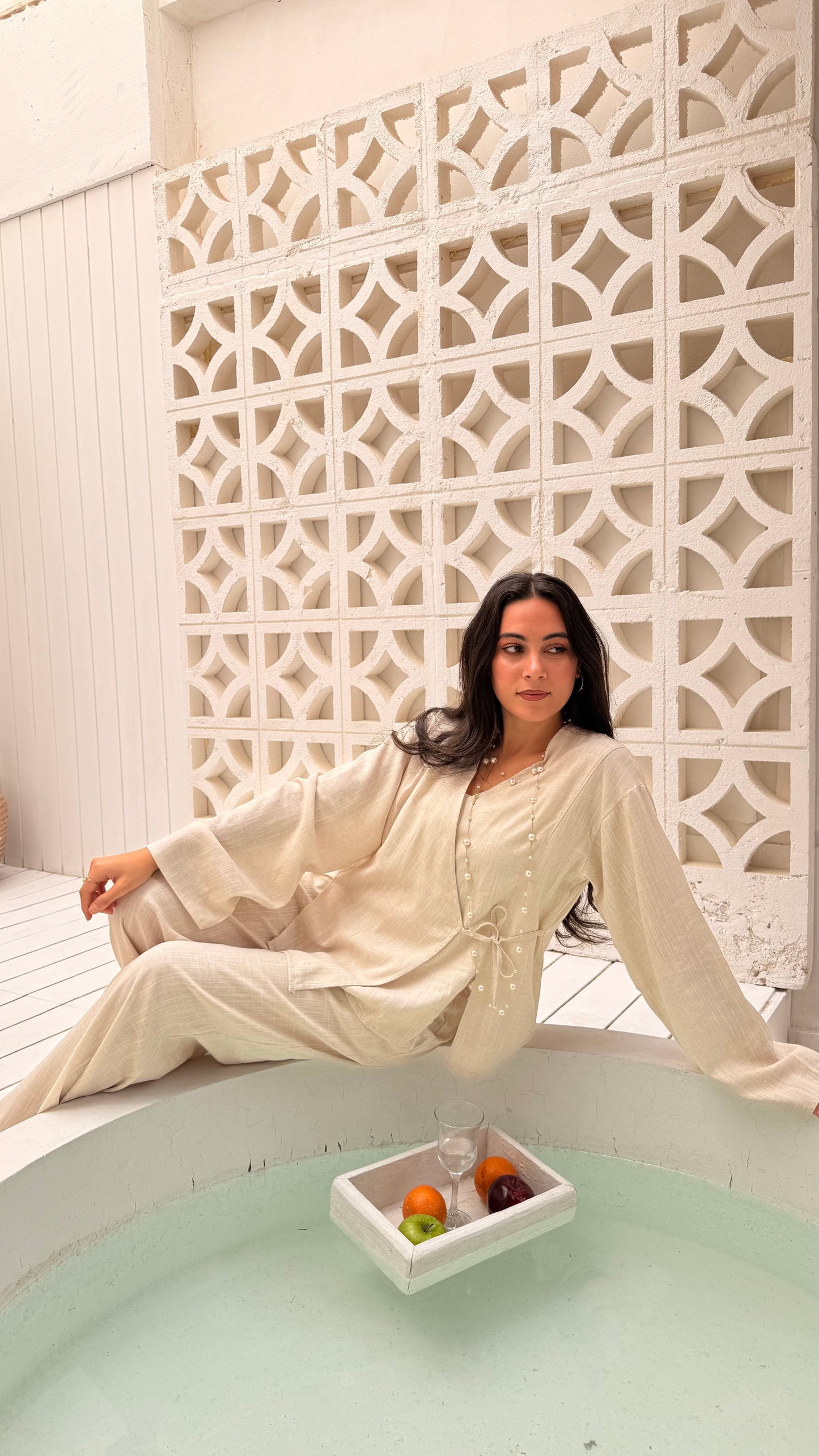 Wrap Top In Cream