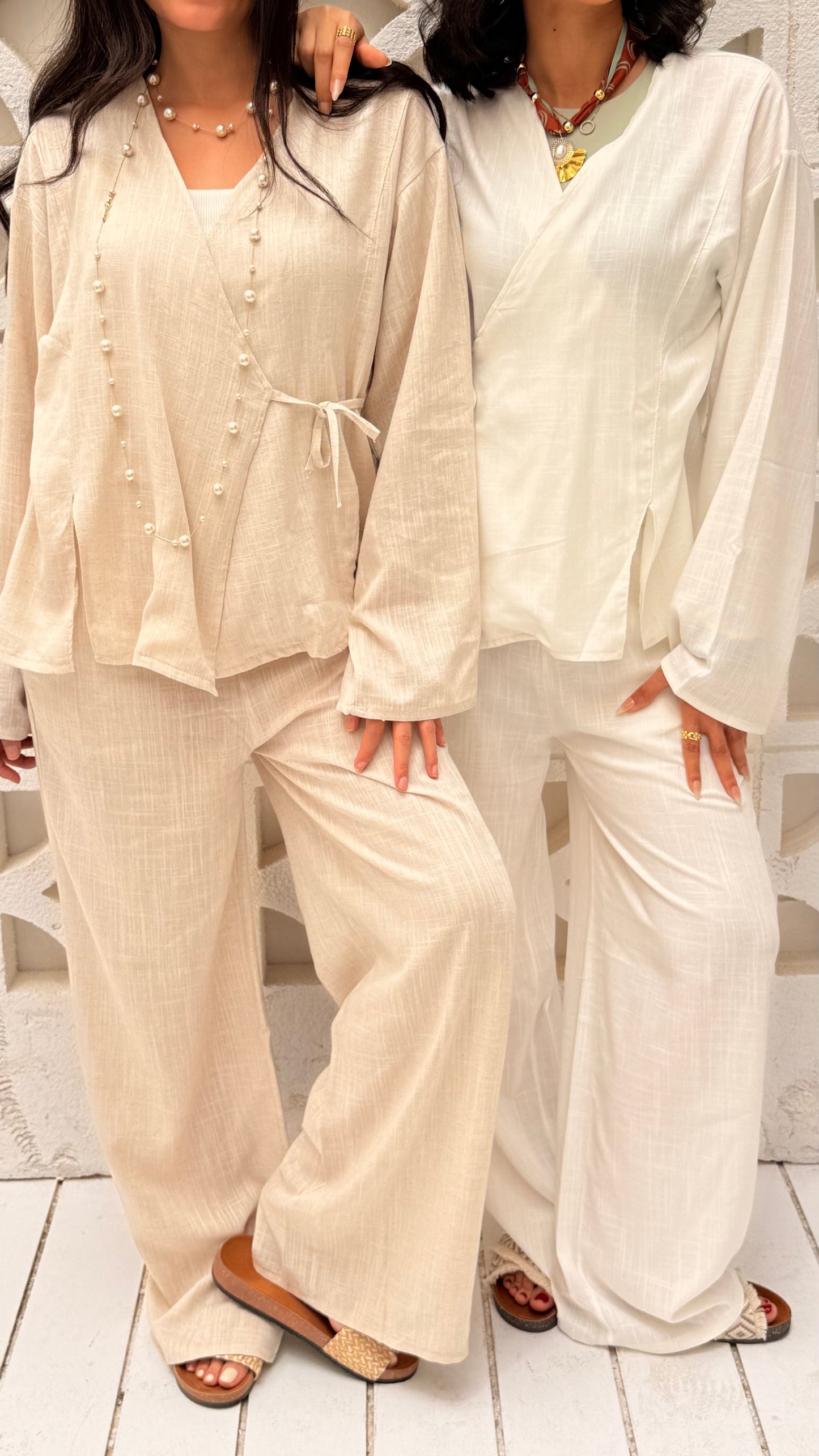 Wrap Top In White
