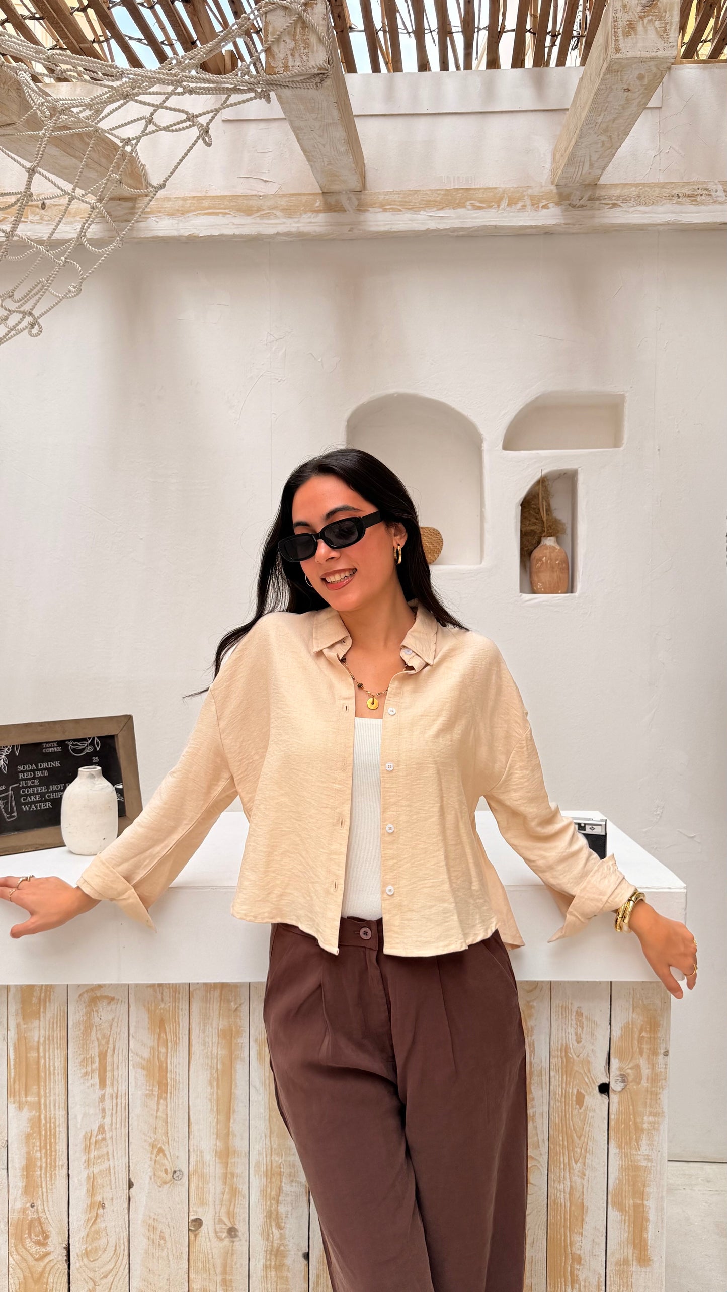 Cropped Linen Shirts