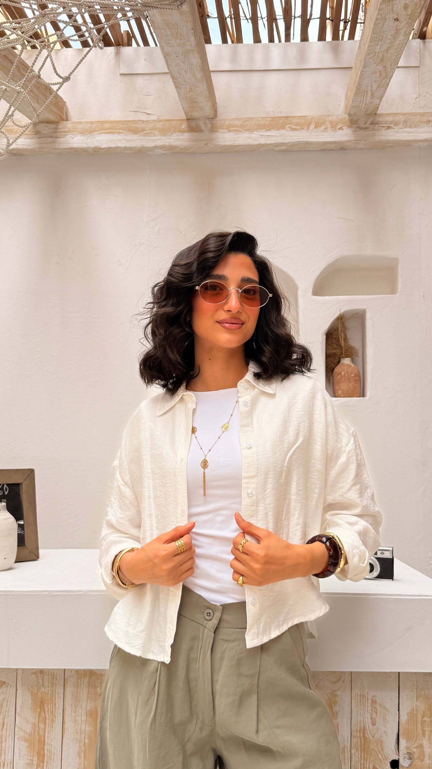 Cropped Linen Shirts