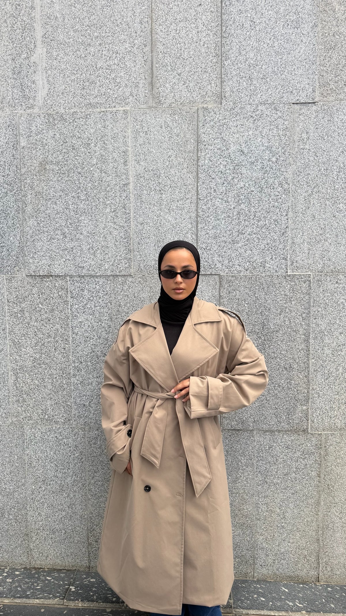 The City Coat In Beige
