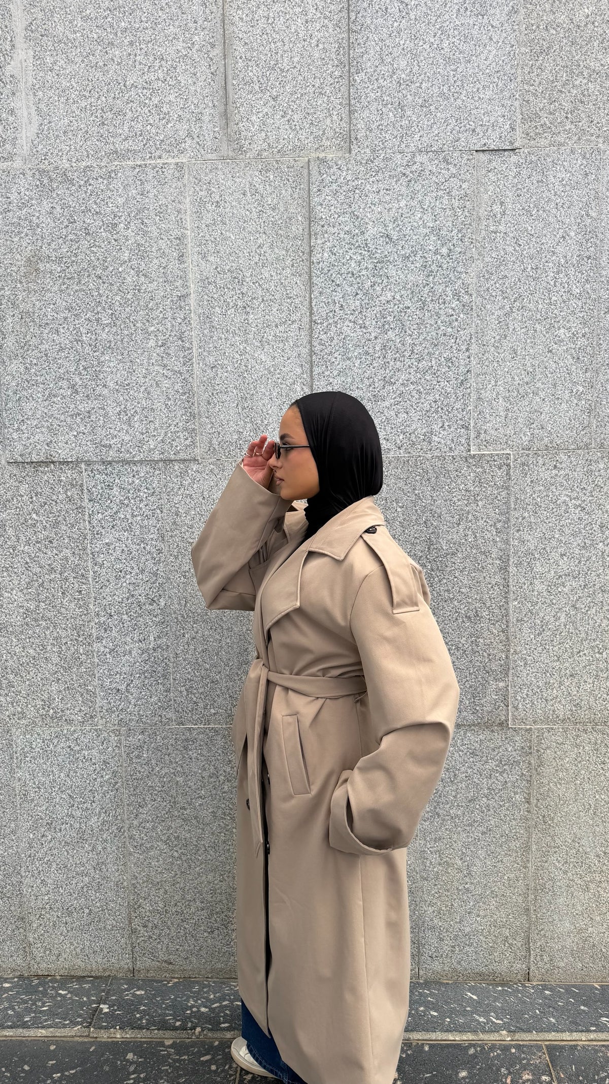 The City Coat In Beige