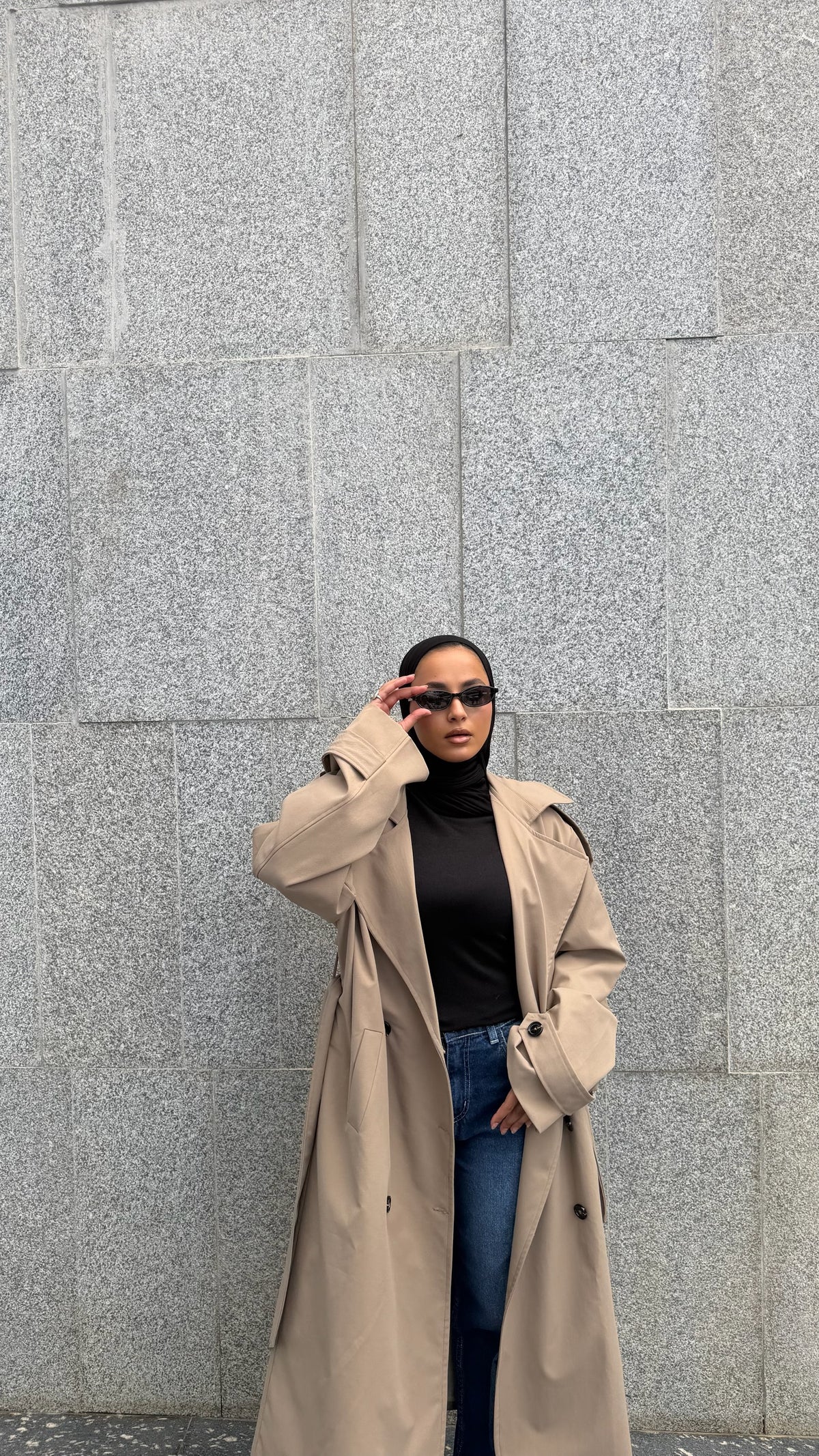 The City Coat In Beige