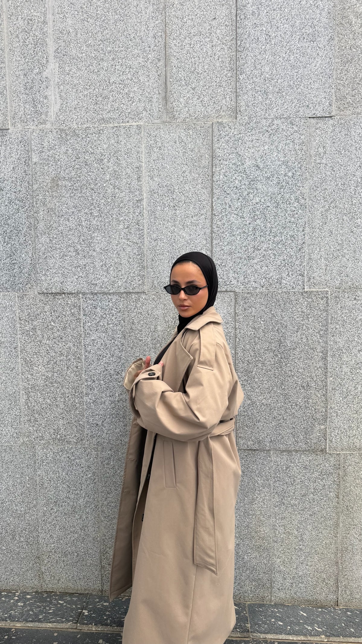The City Coat In Beige