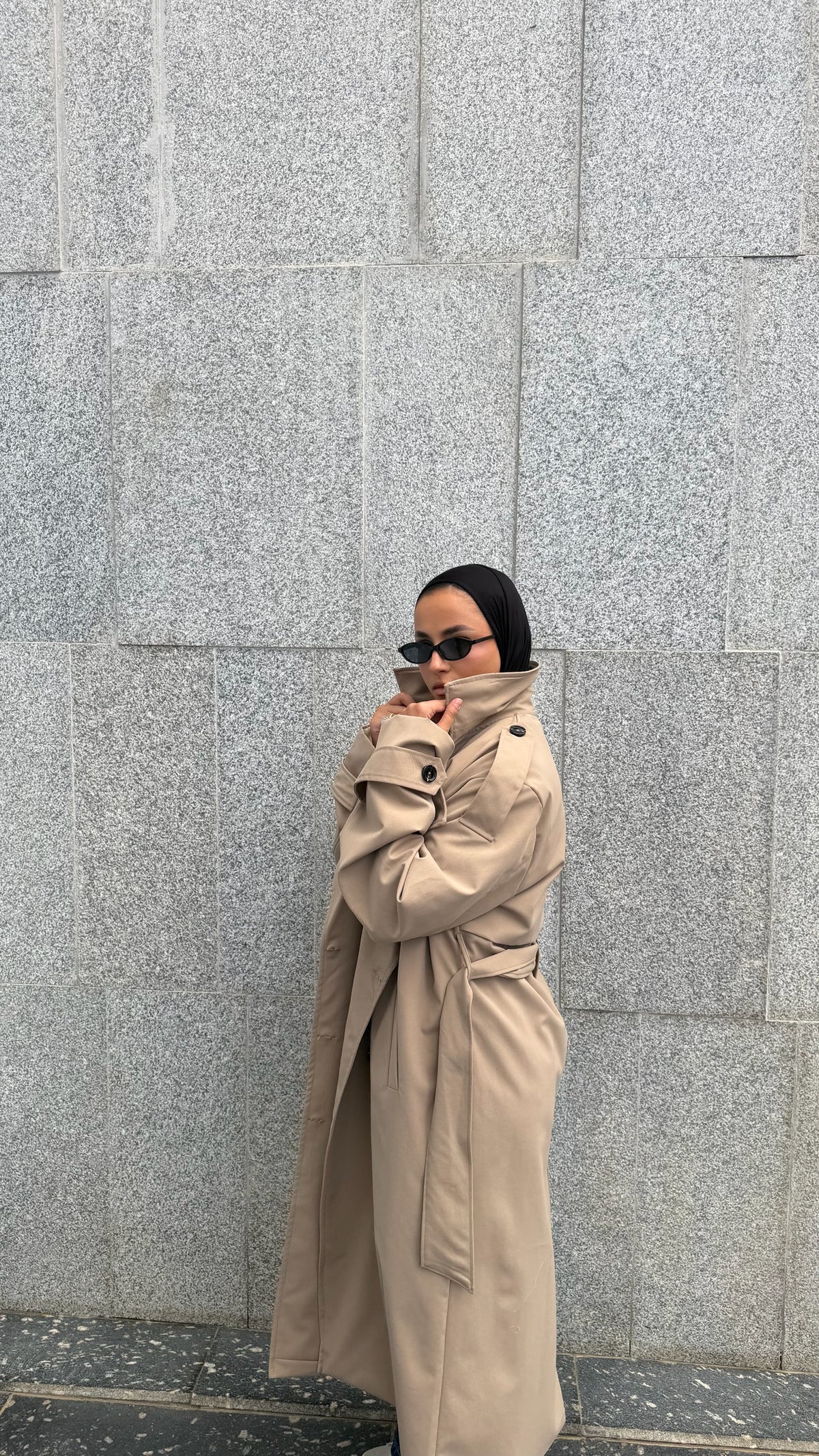The City Coat In Beige