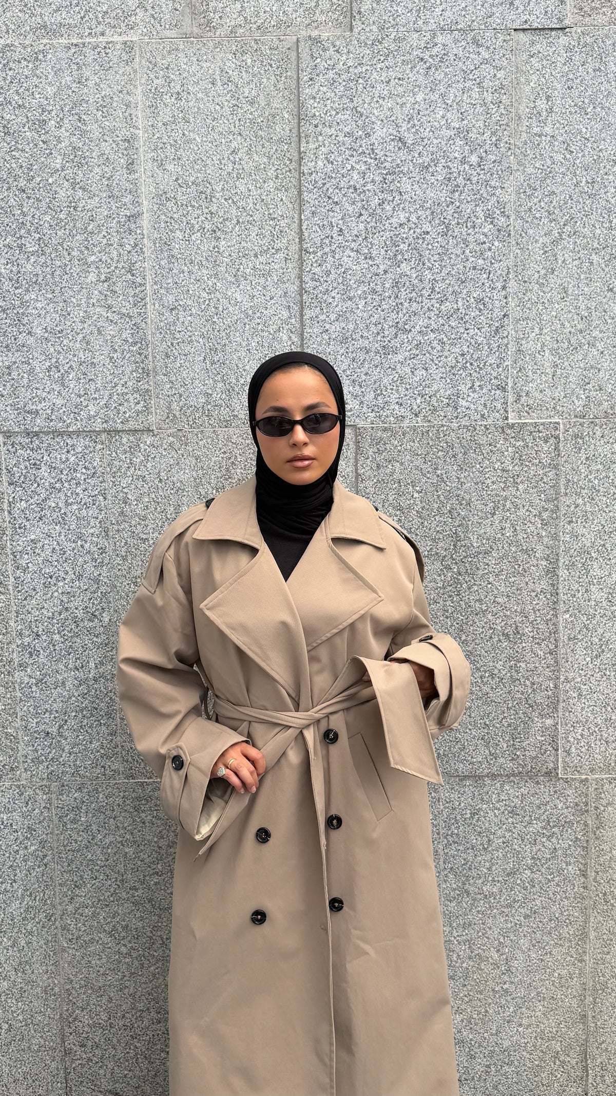 The City Coat In Beige