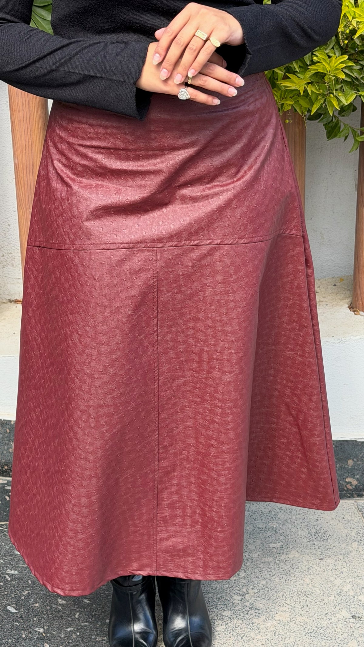 The Statement Leather Skirt