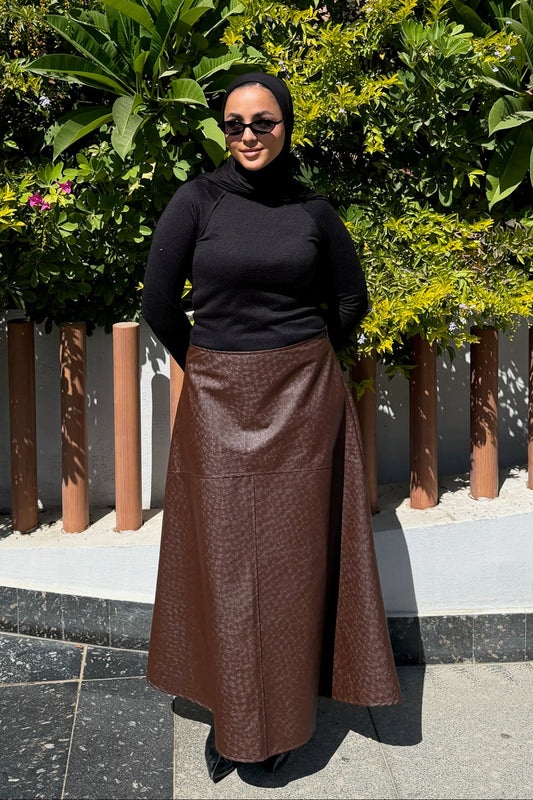 The Statement Leather Skirt