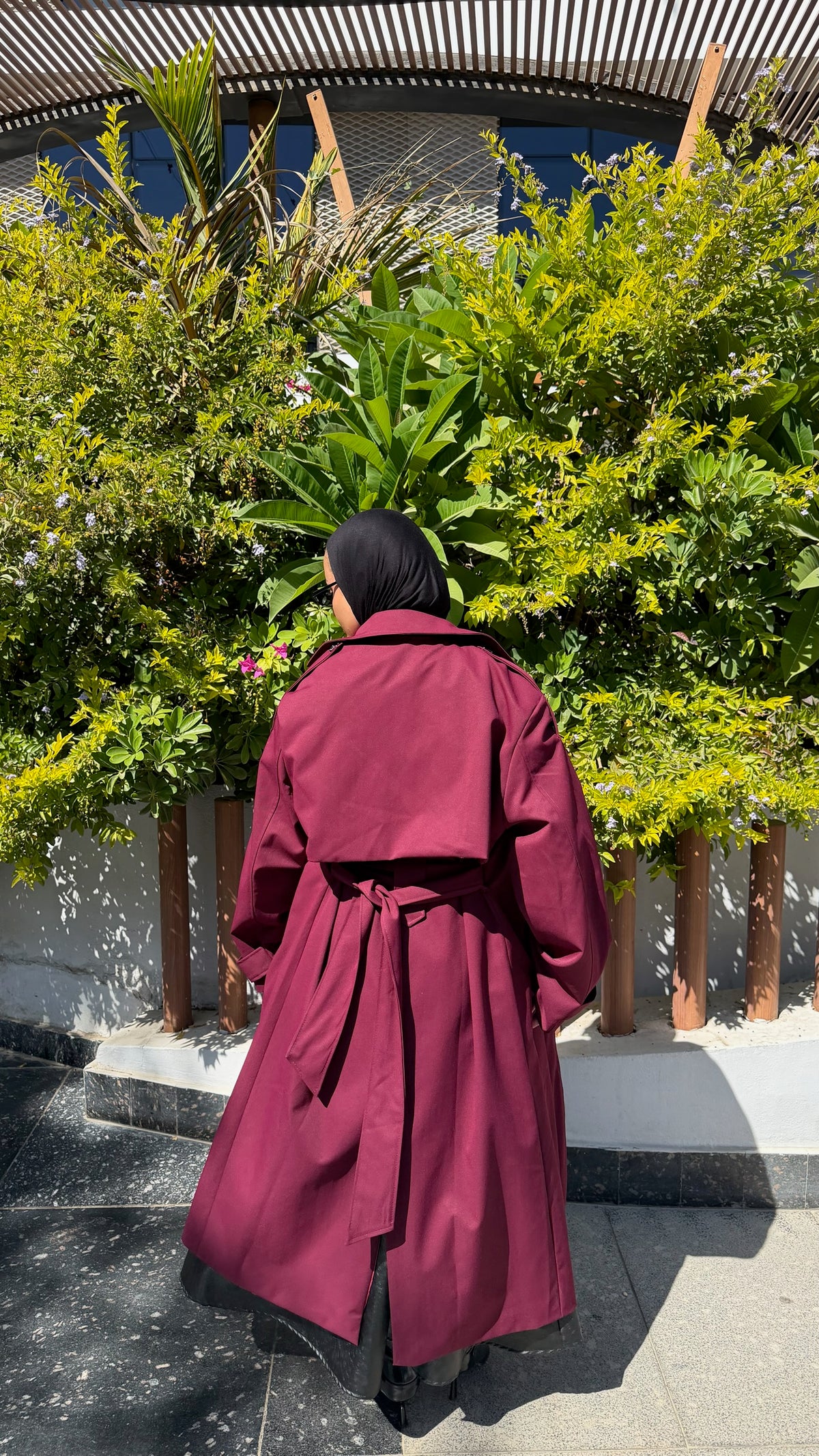 The City Coat In Burgundy