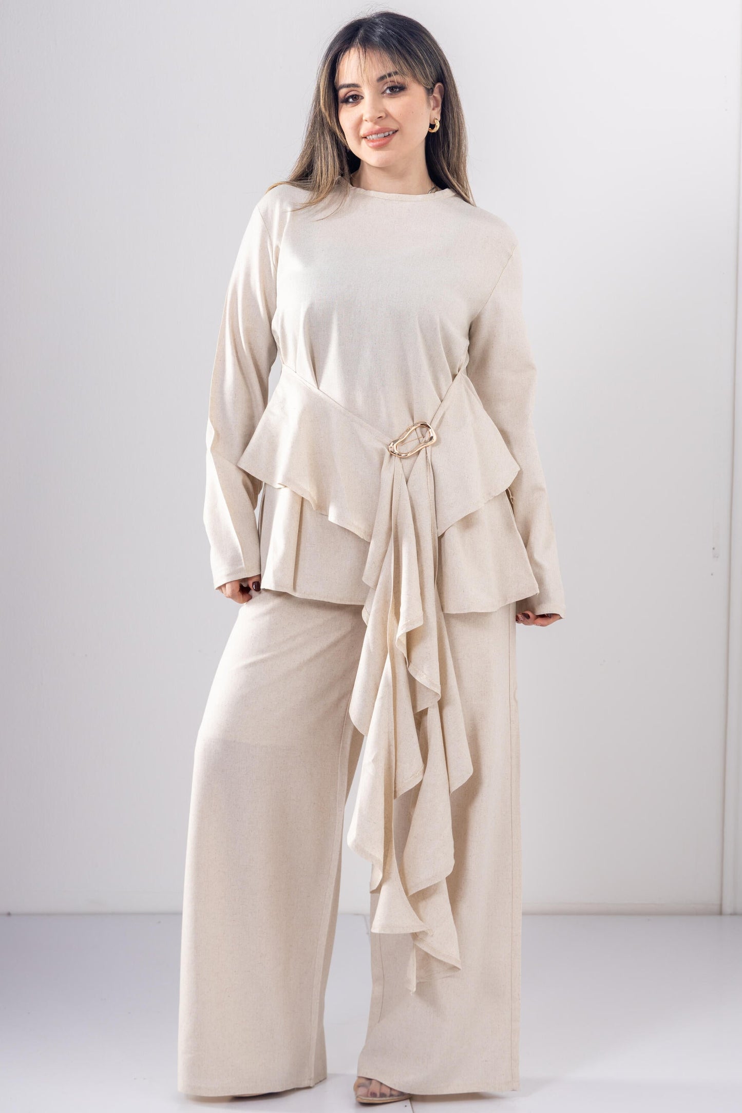 Ivory Soft Drape pants
