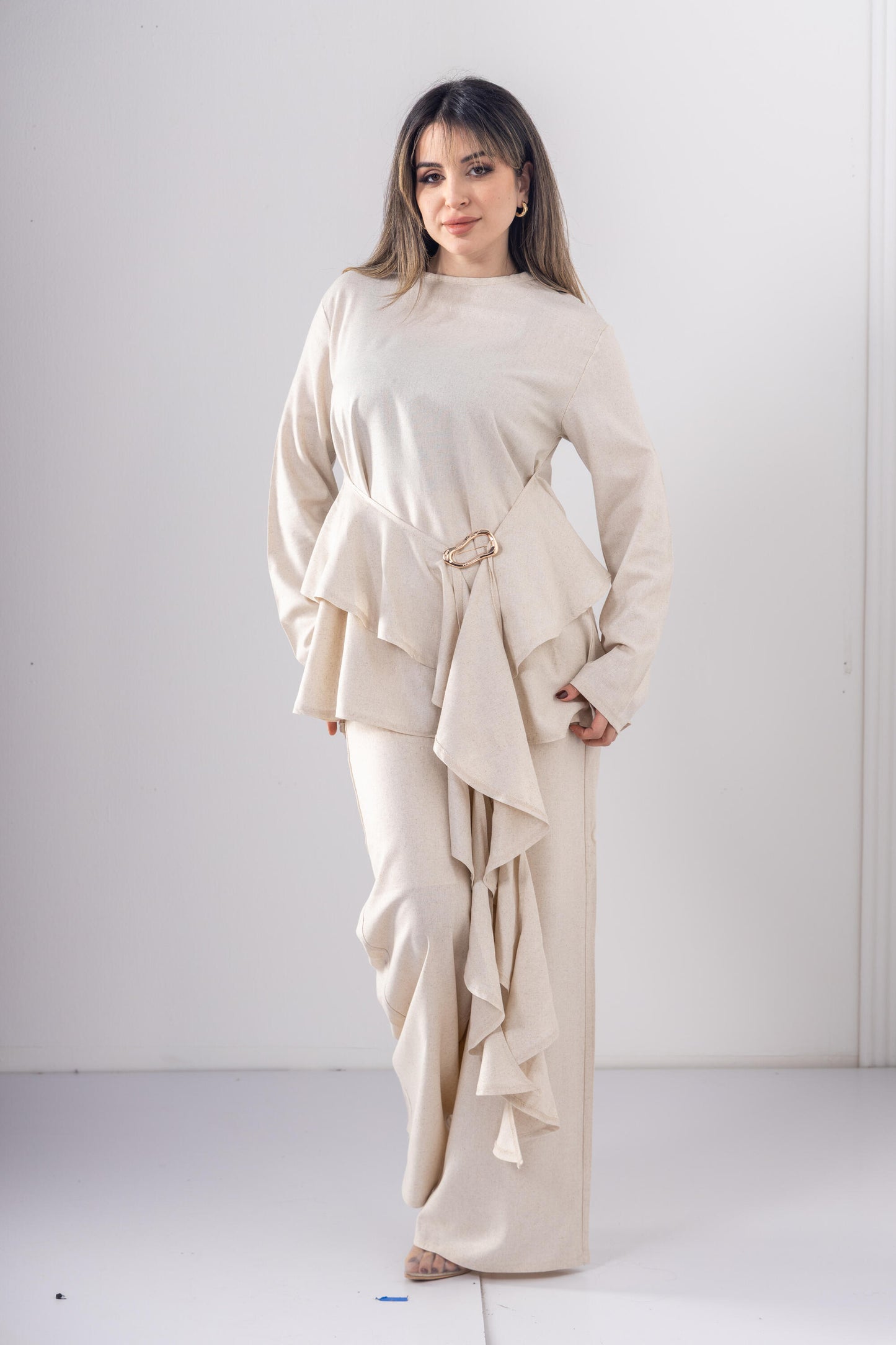 Ivory Soft Drape pants