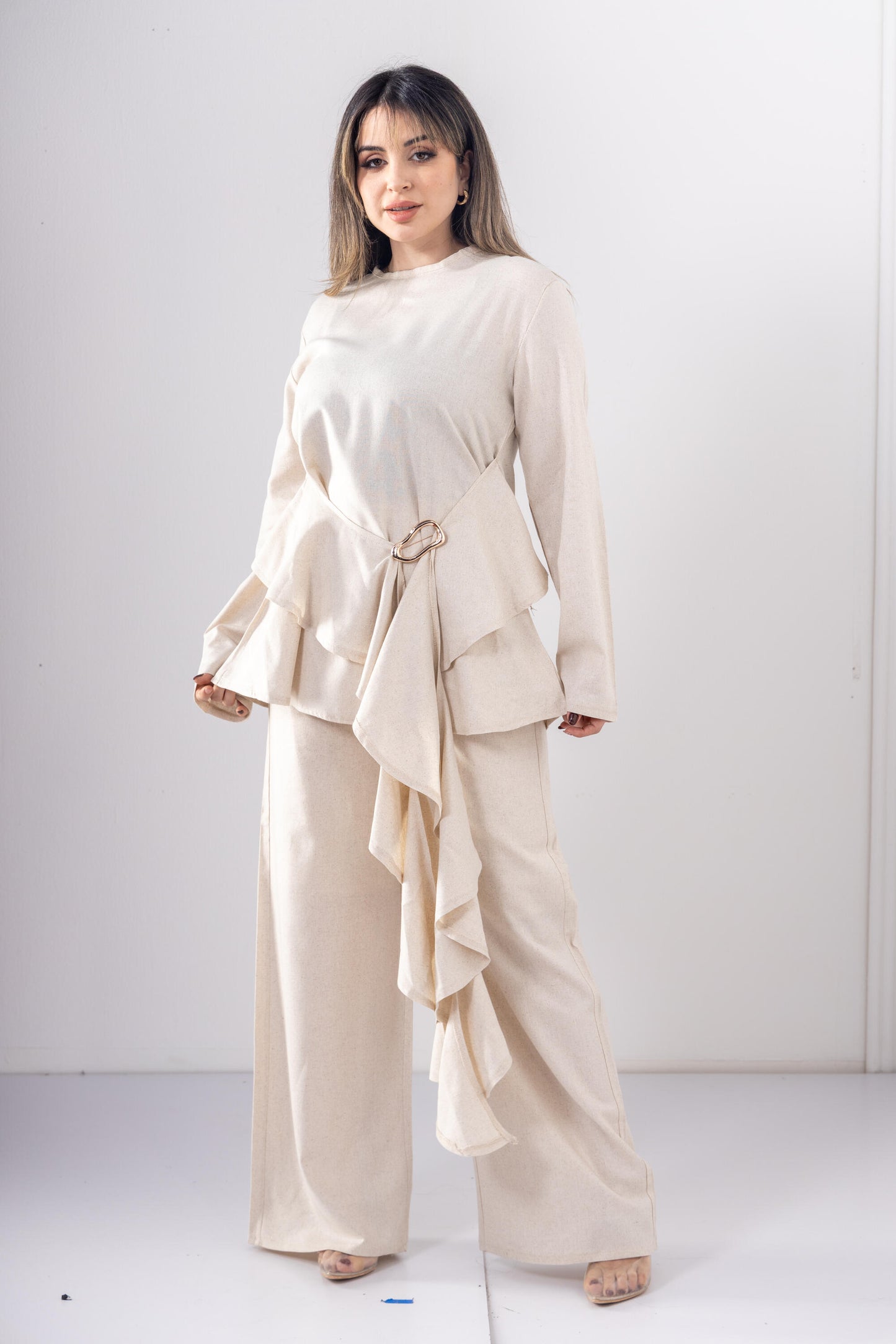 Ivory Soft Drape pants