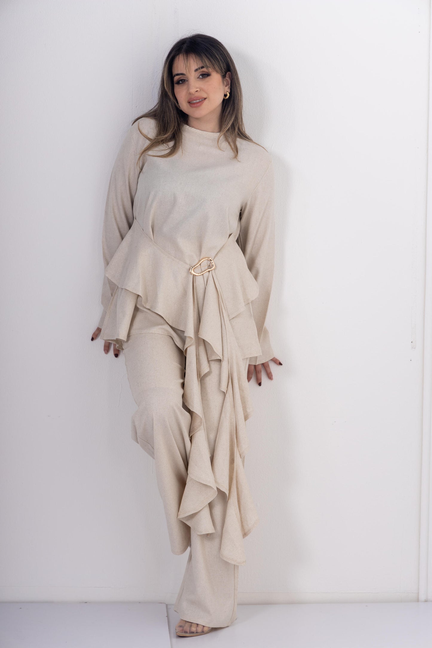Ivory Soft Drape pants