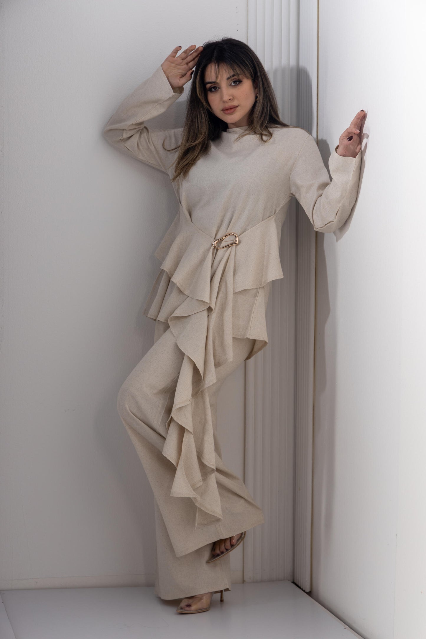 Ivory Soft Drape pants