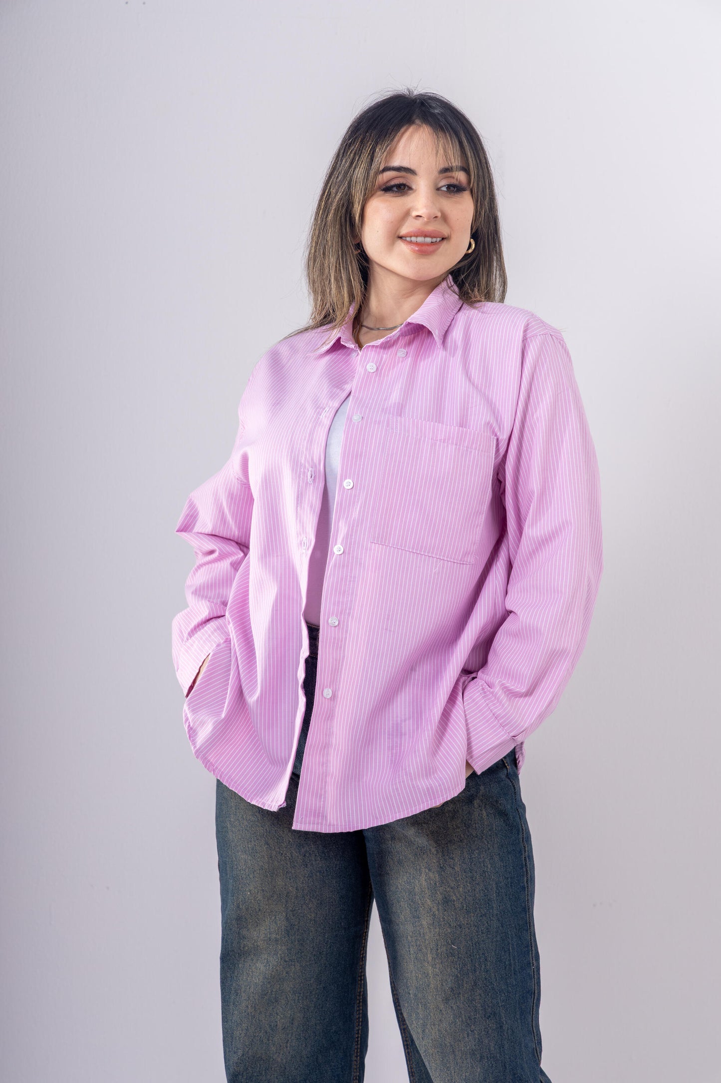Soft Sunday Pinstriped Shirt