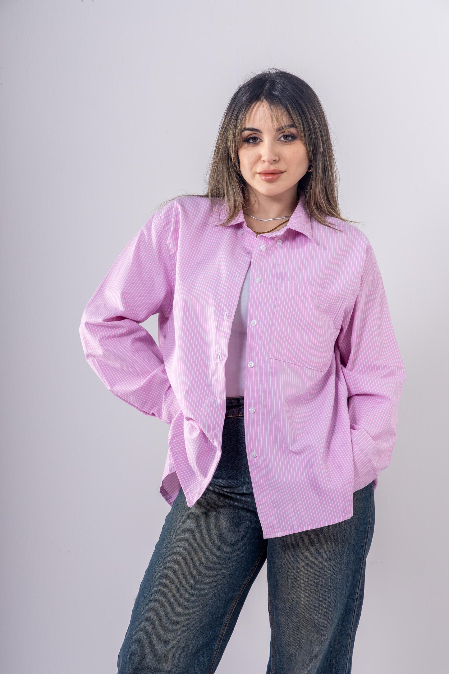 Soft Sunday Pinstriped Shirt